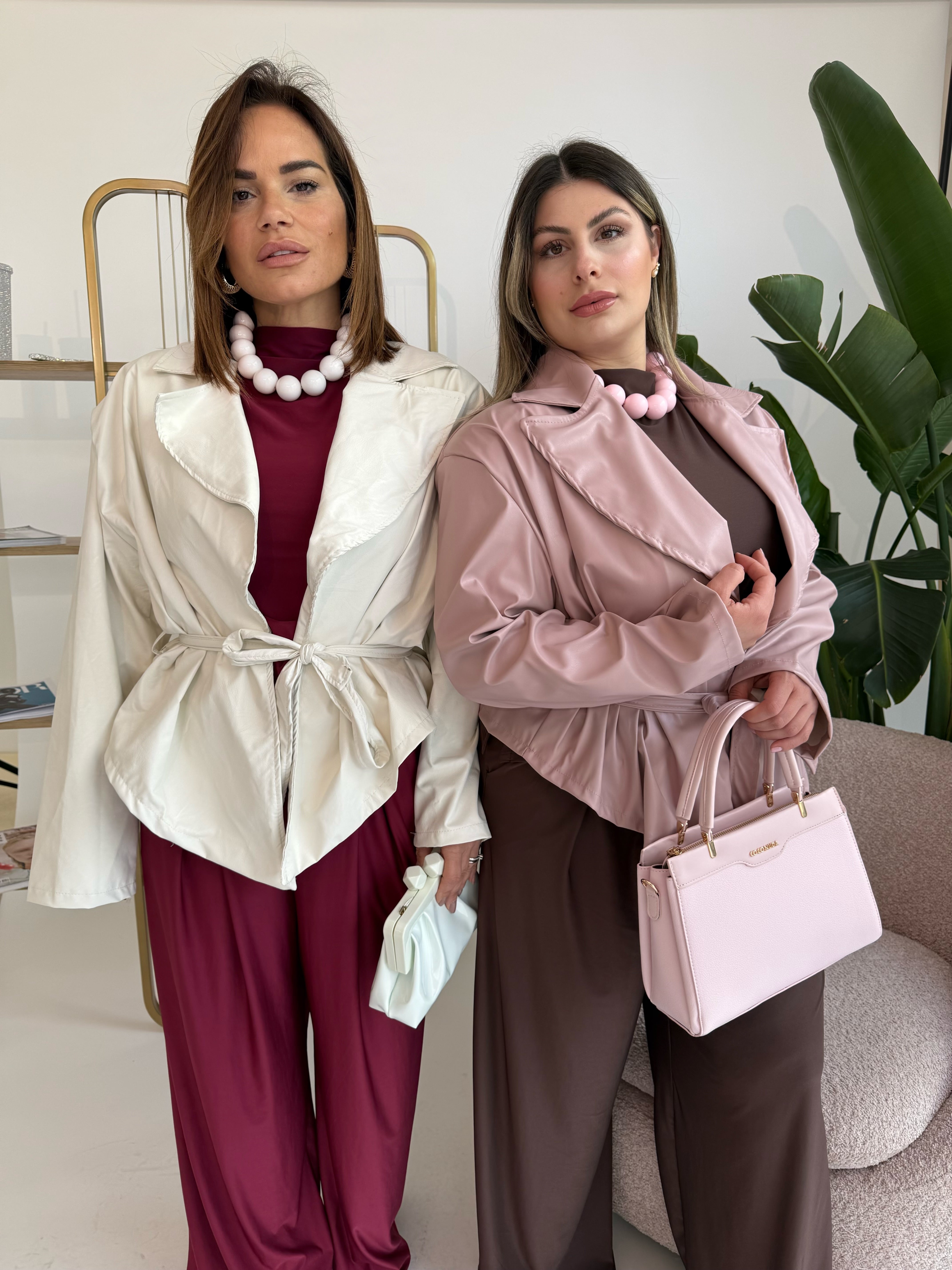 Giacca ecopelle curvy