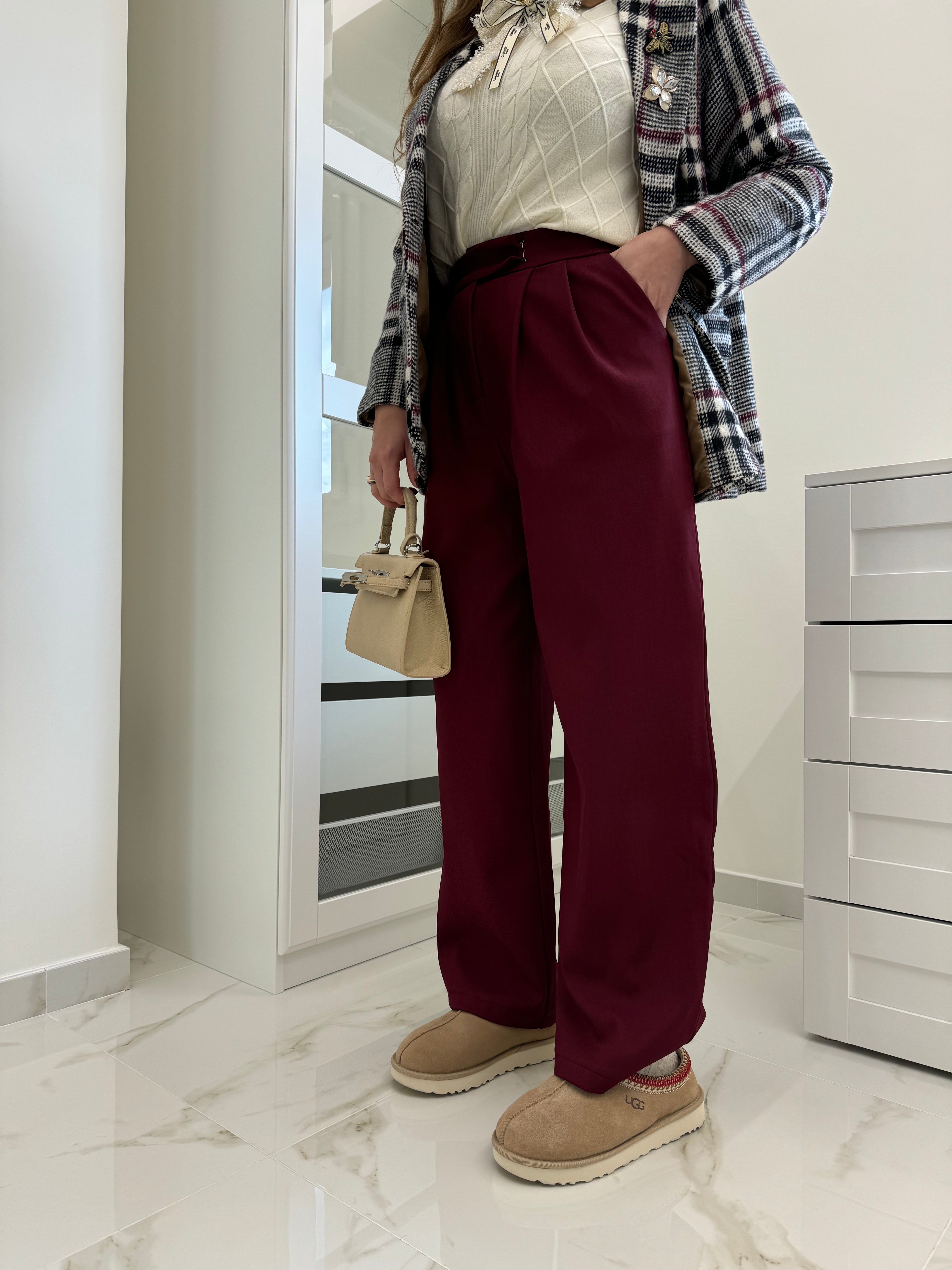 Pantalone felpato all’interno