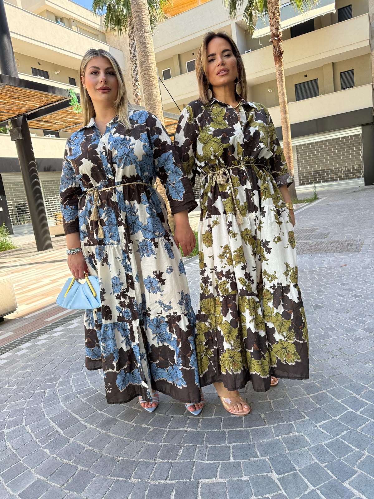 Maxi camicia curvy floreale
