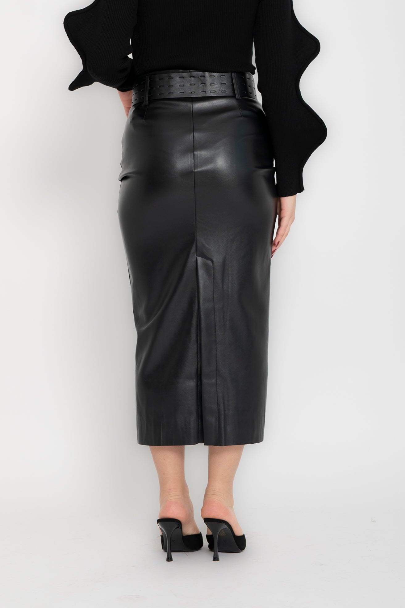 Gonna tubino con cintura