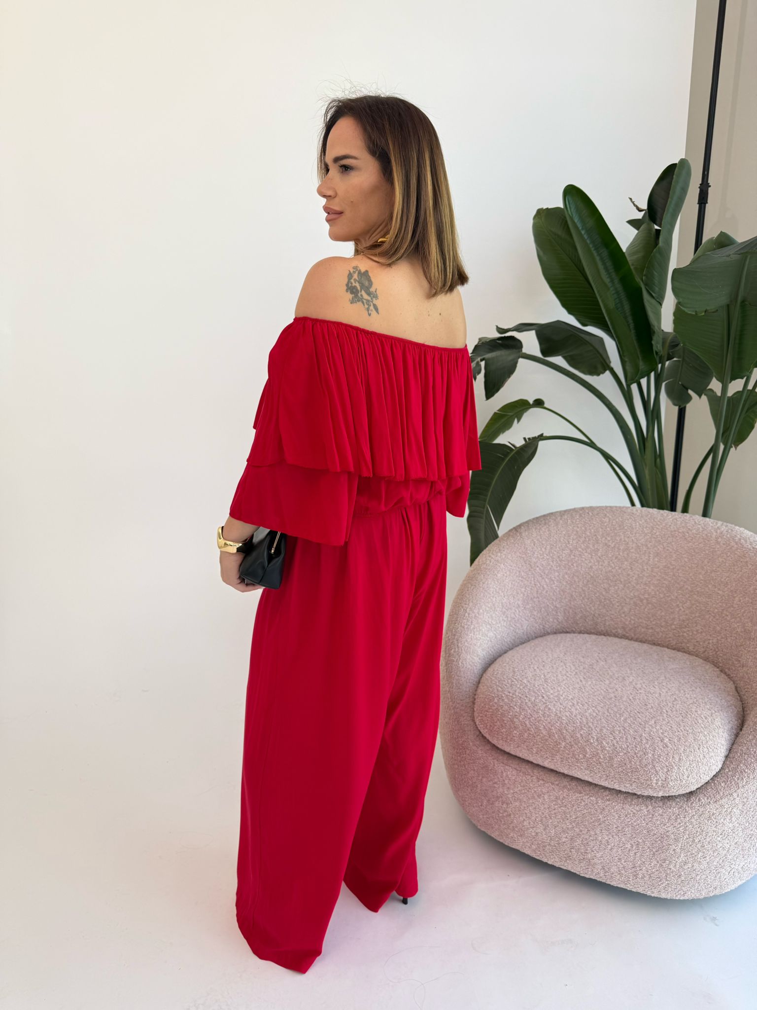Cordset pantalone e top lino curvy
