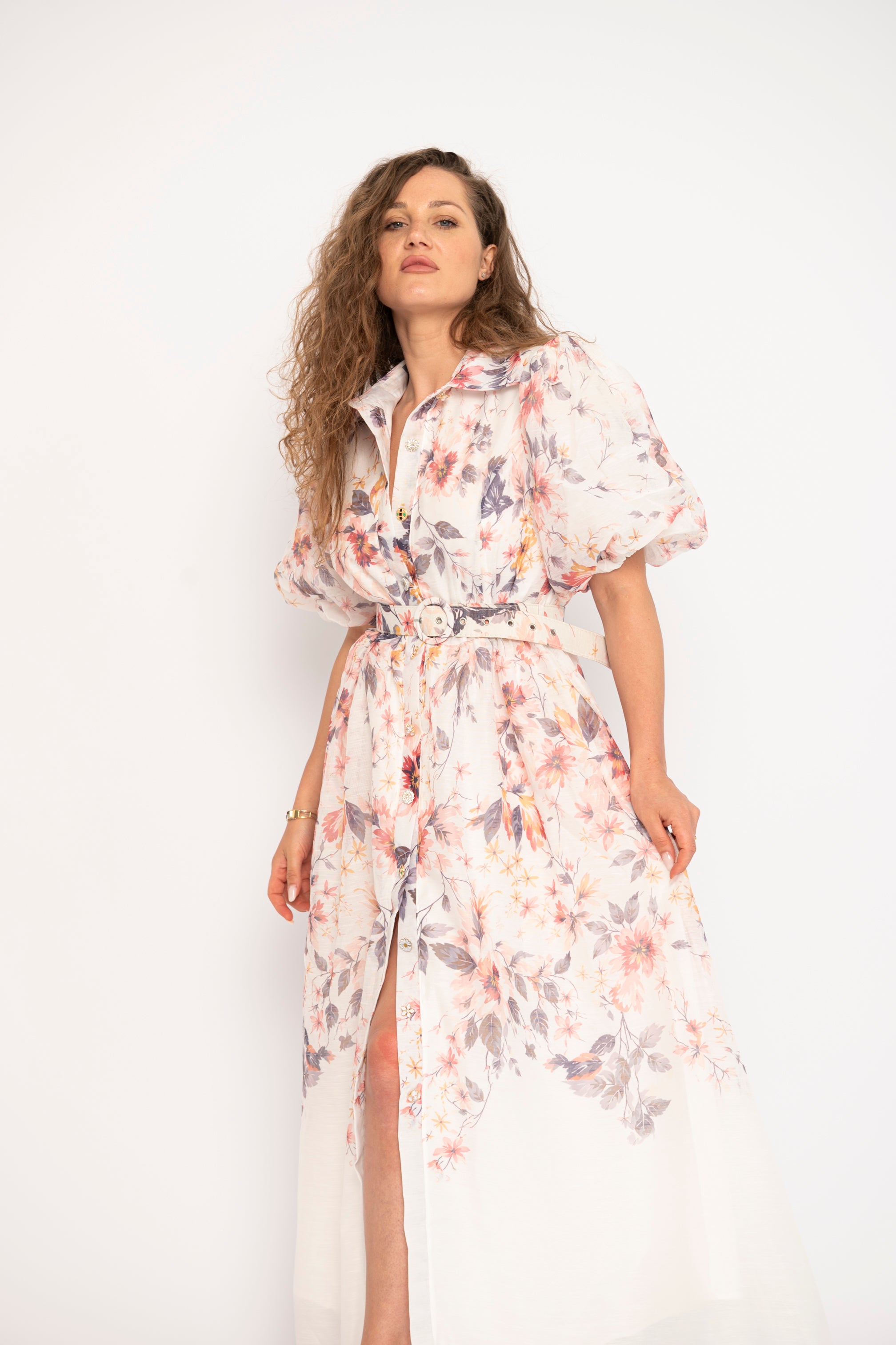 Abito camicia floreale