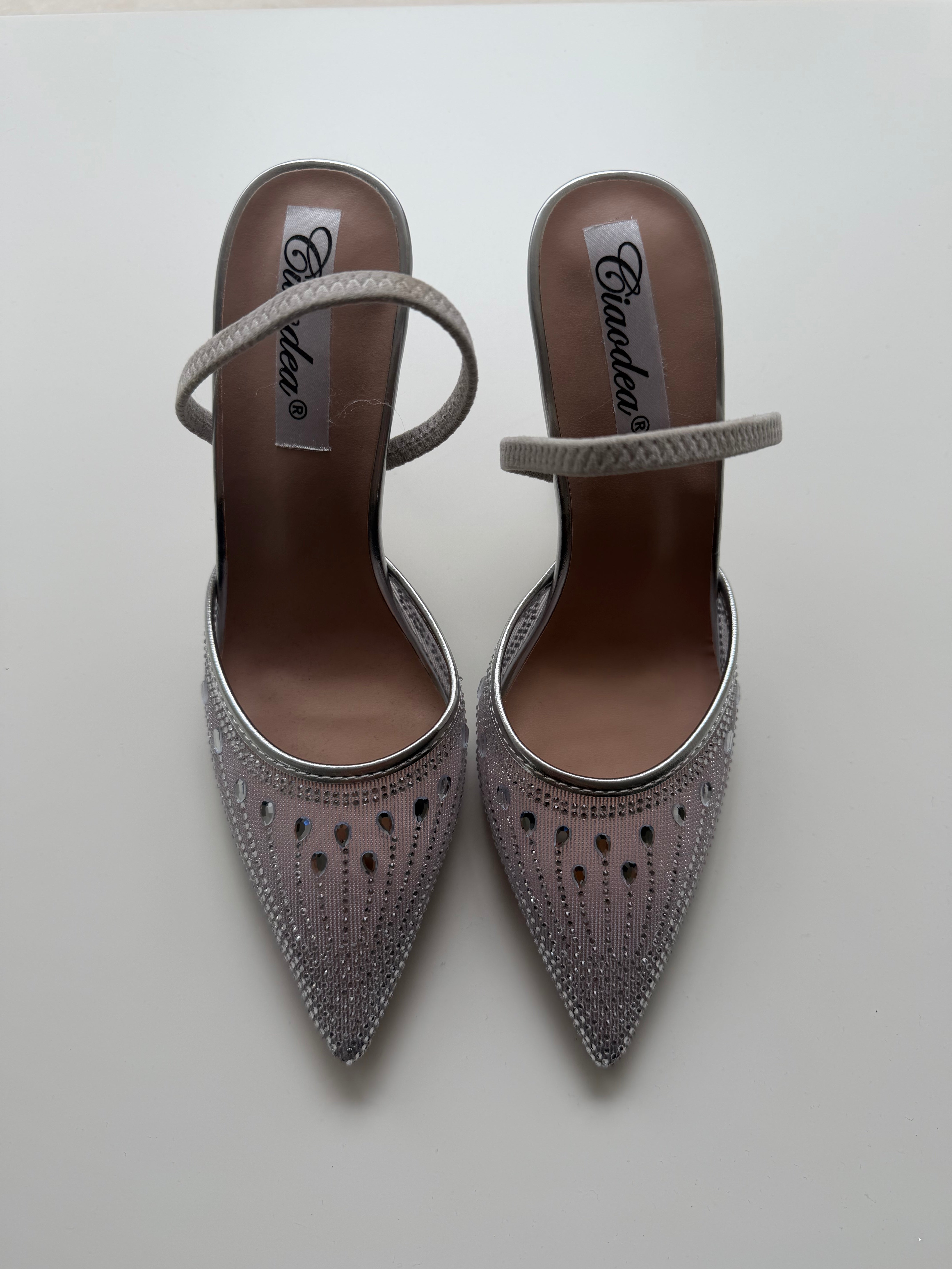 Sandali silver strass