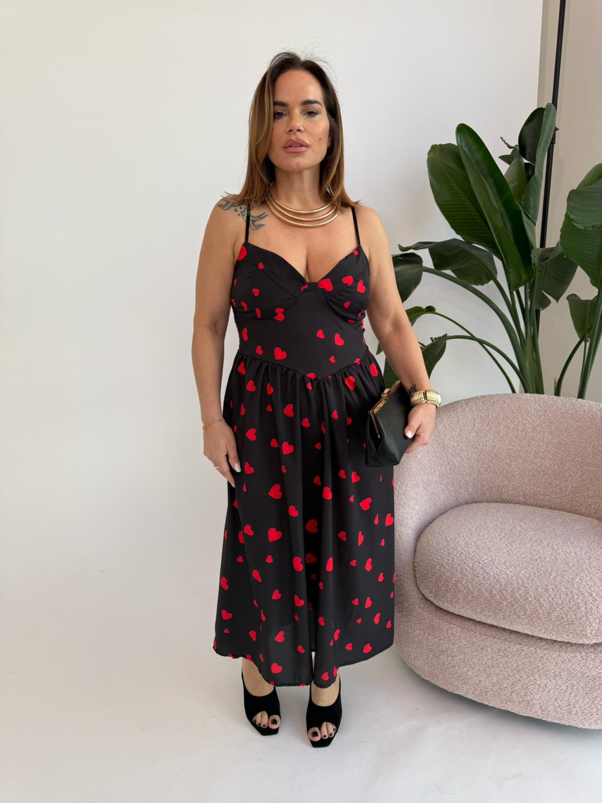 Abito cuori curvy