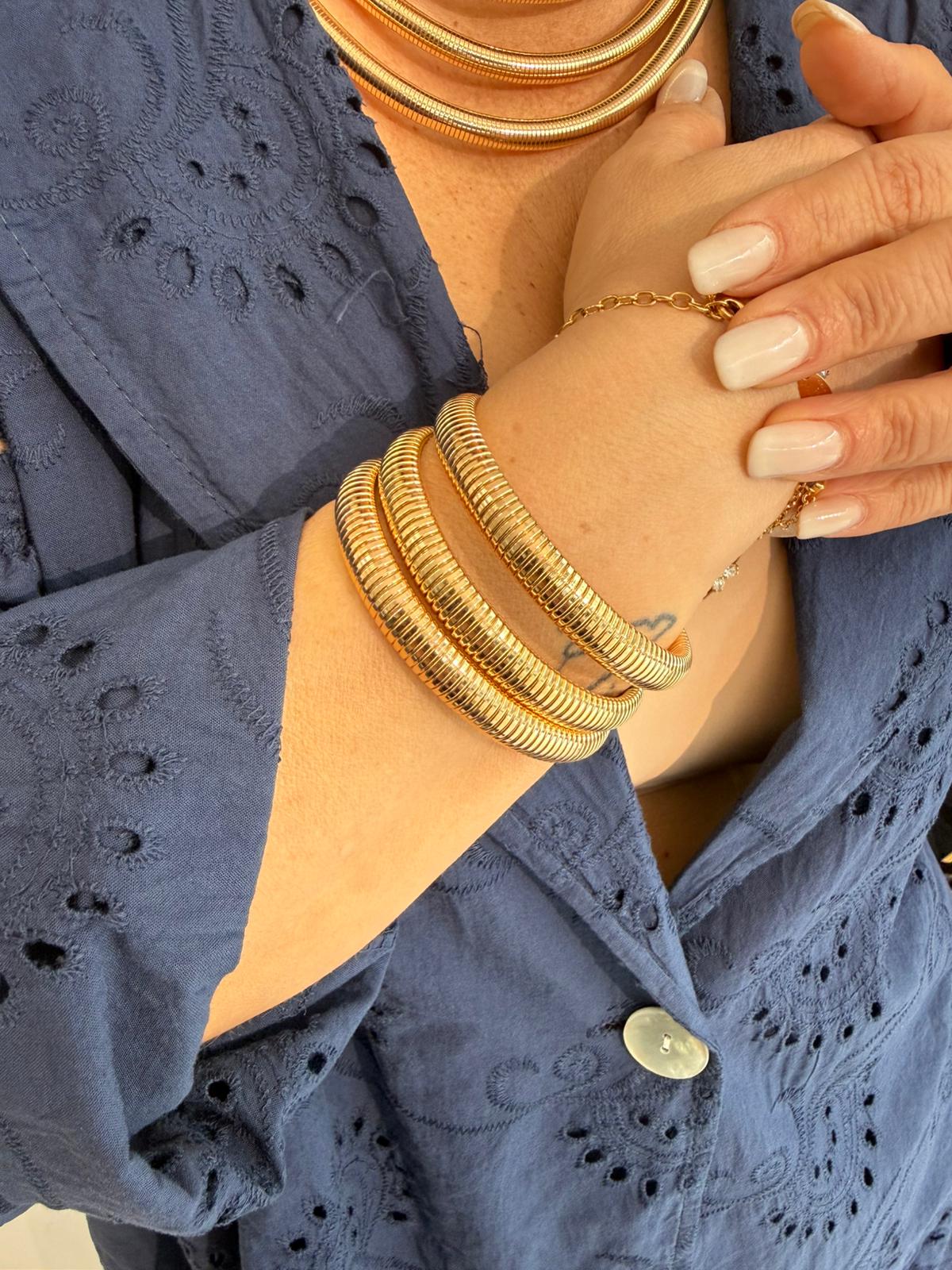 Set tre bracciali gold