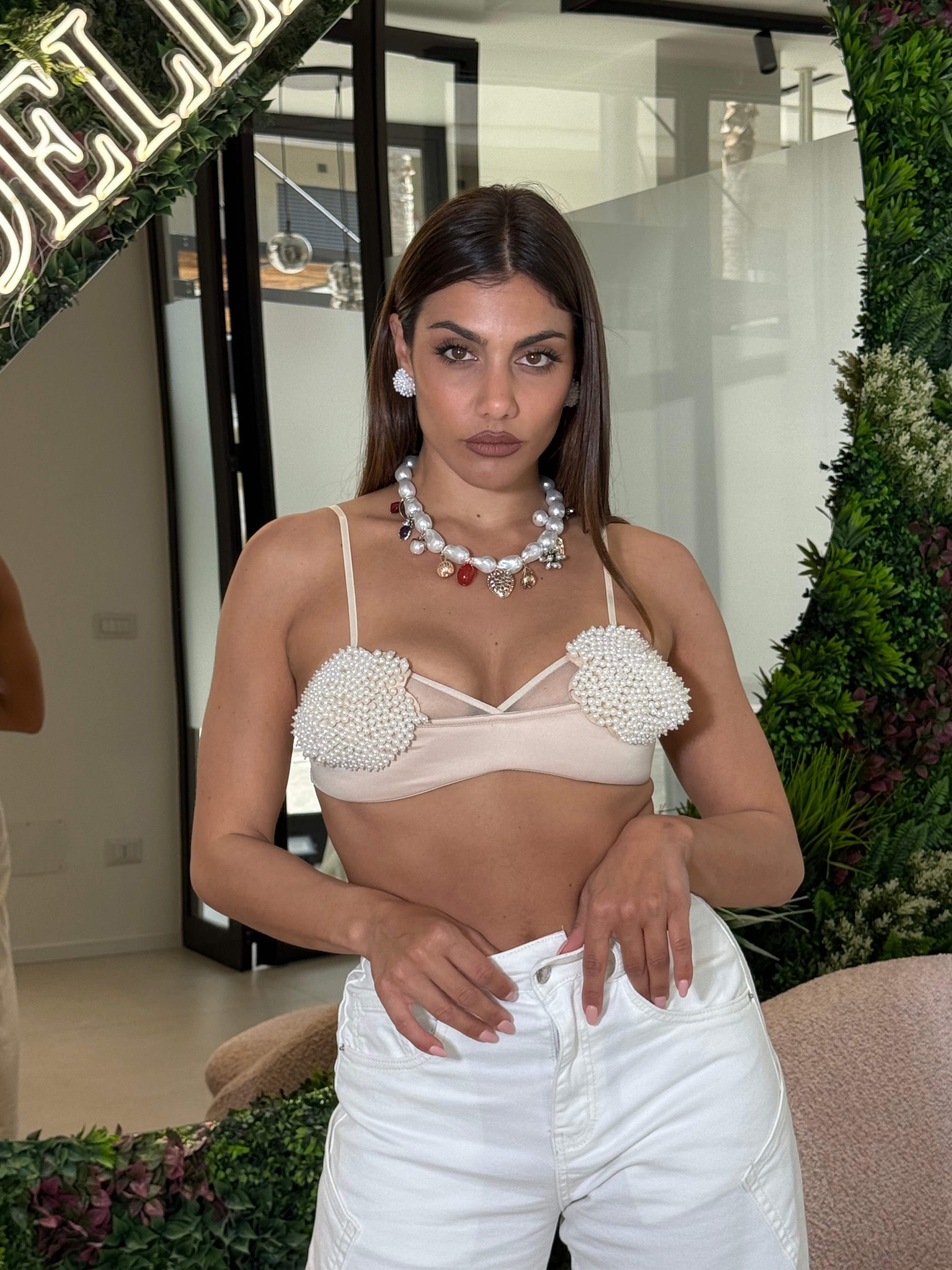 Bralette perle luxury