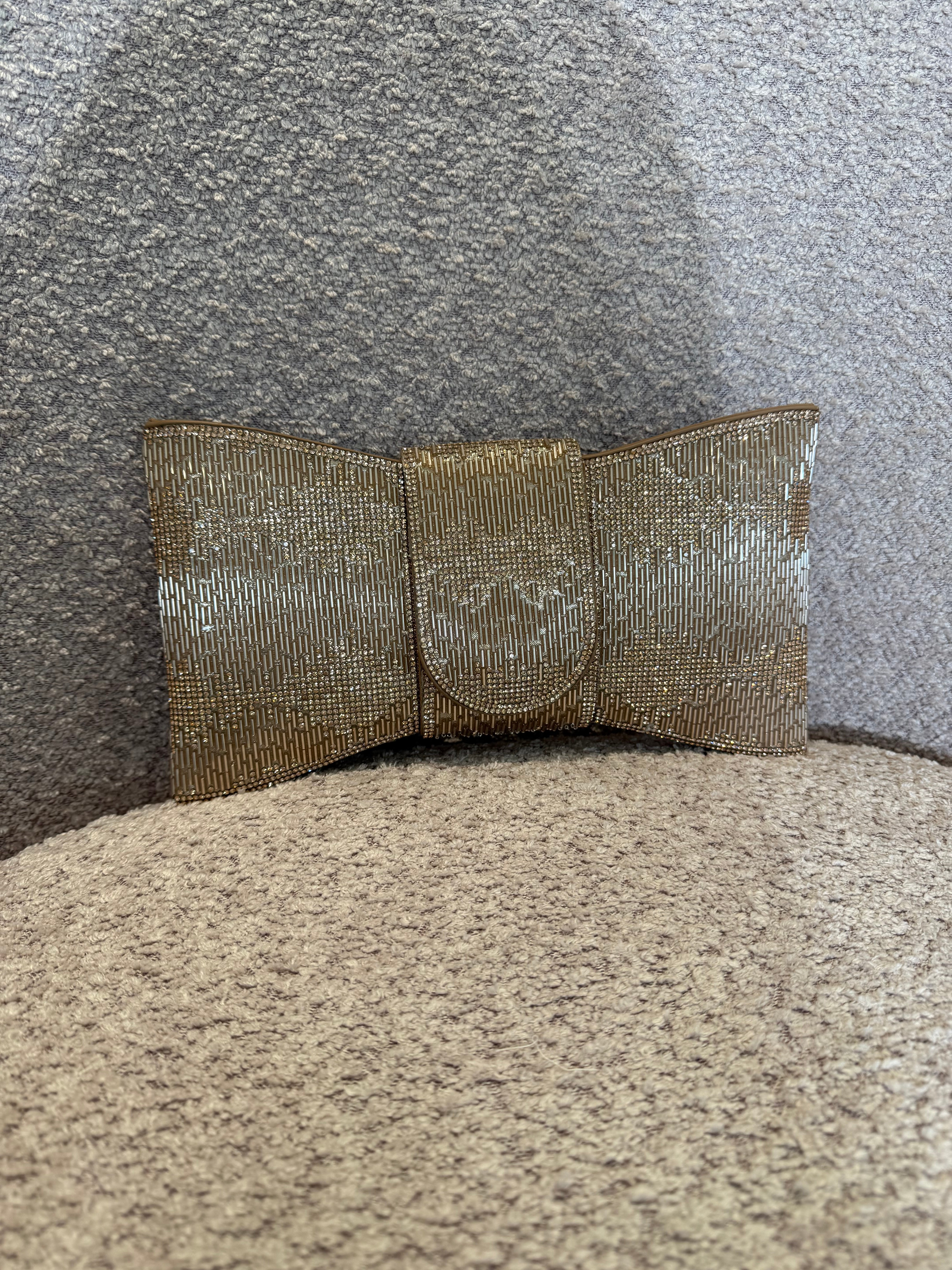 Borsa fiocco con strass