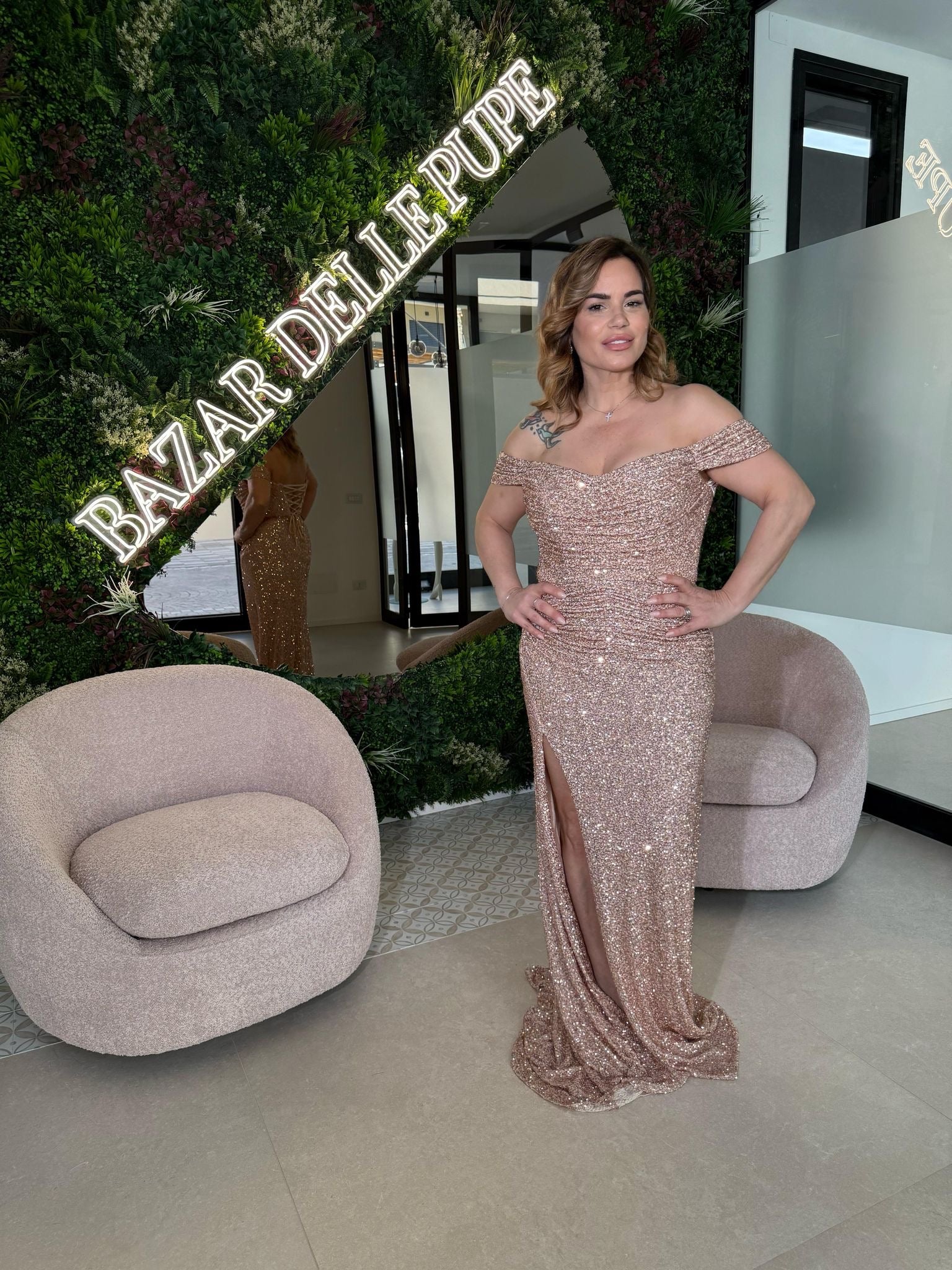 Abito da cerimonia paillettes