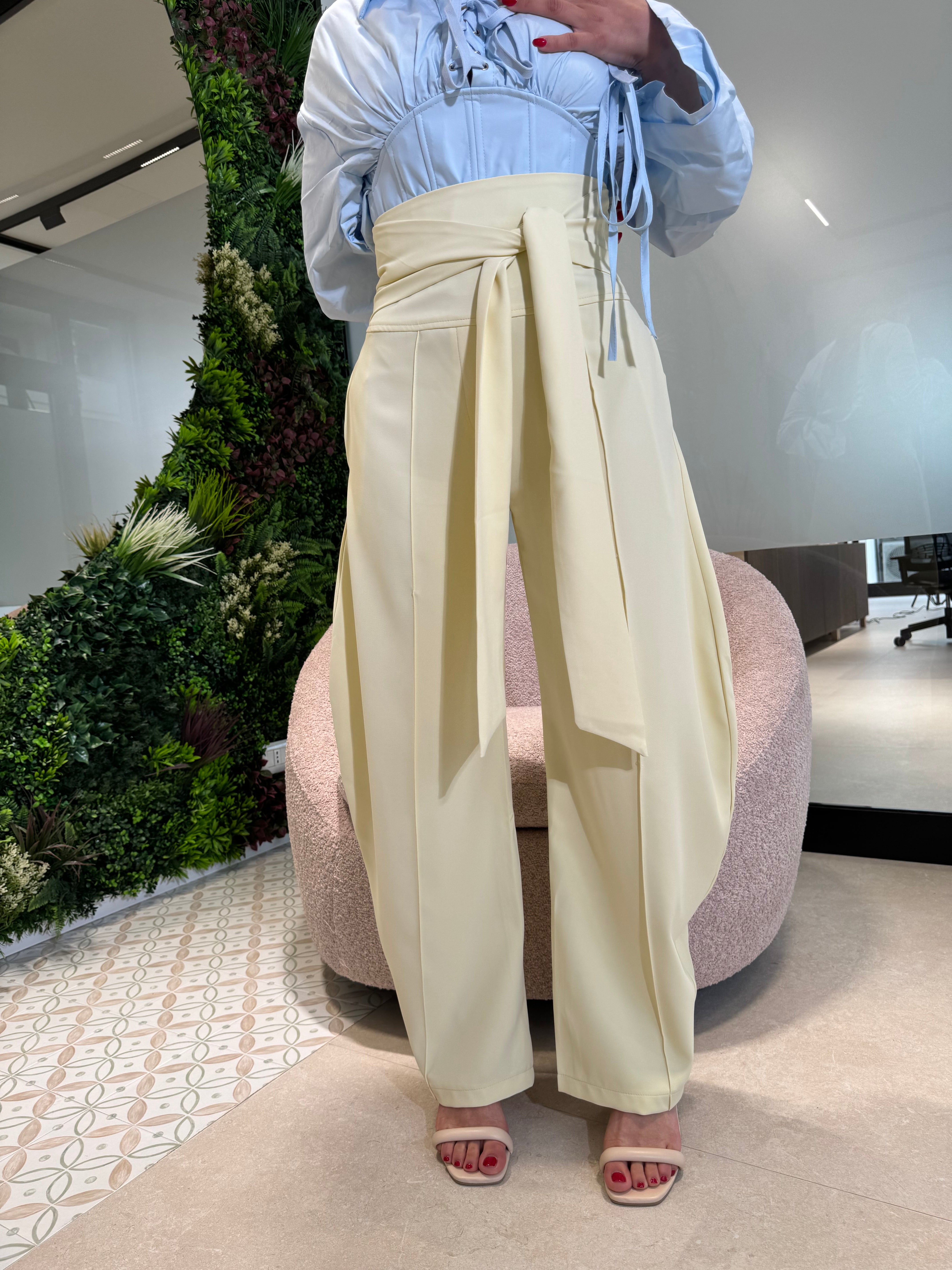 Pantalone ballon fiocco