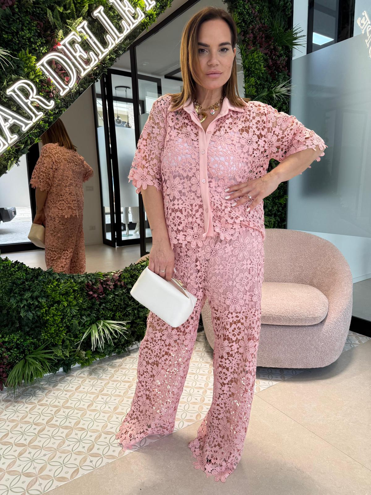 Cordset fiore in pizzo curvy