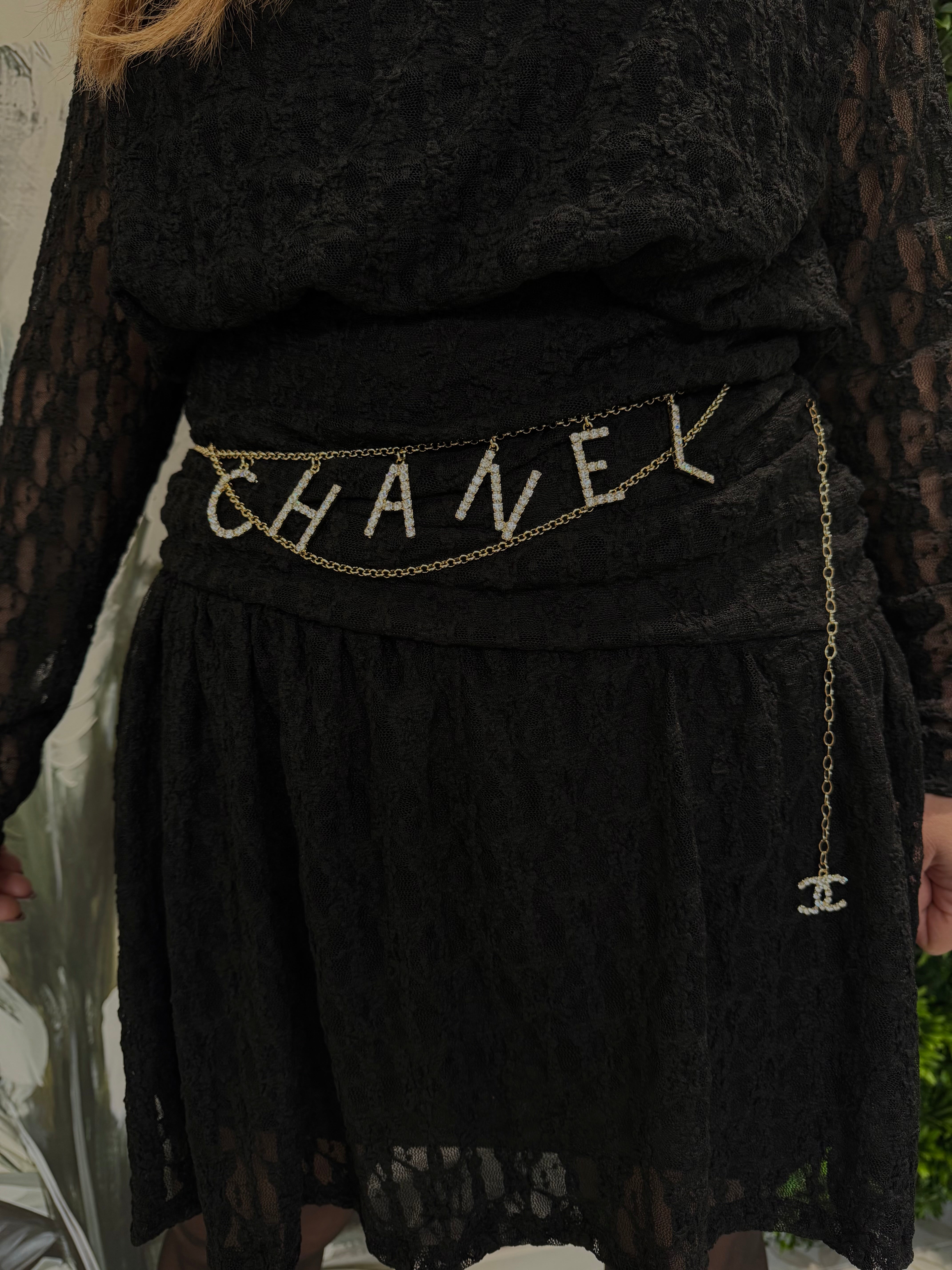 Cintura strass e gold