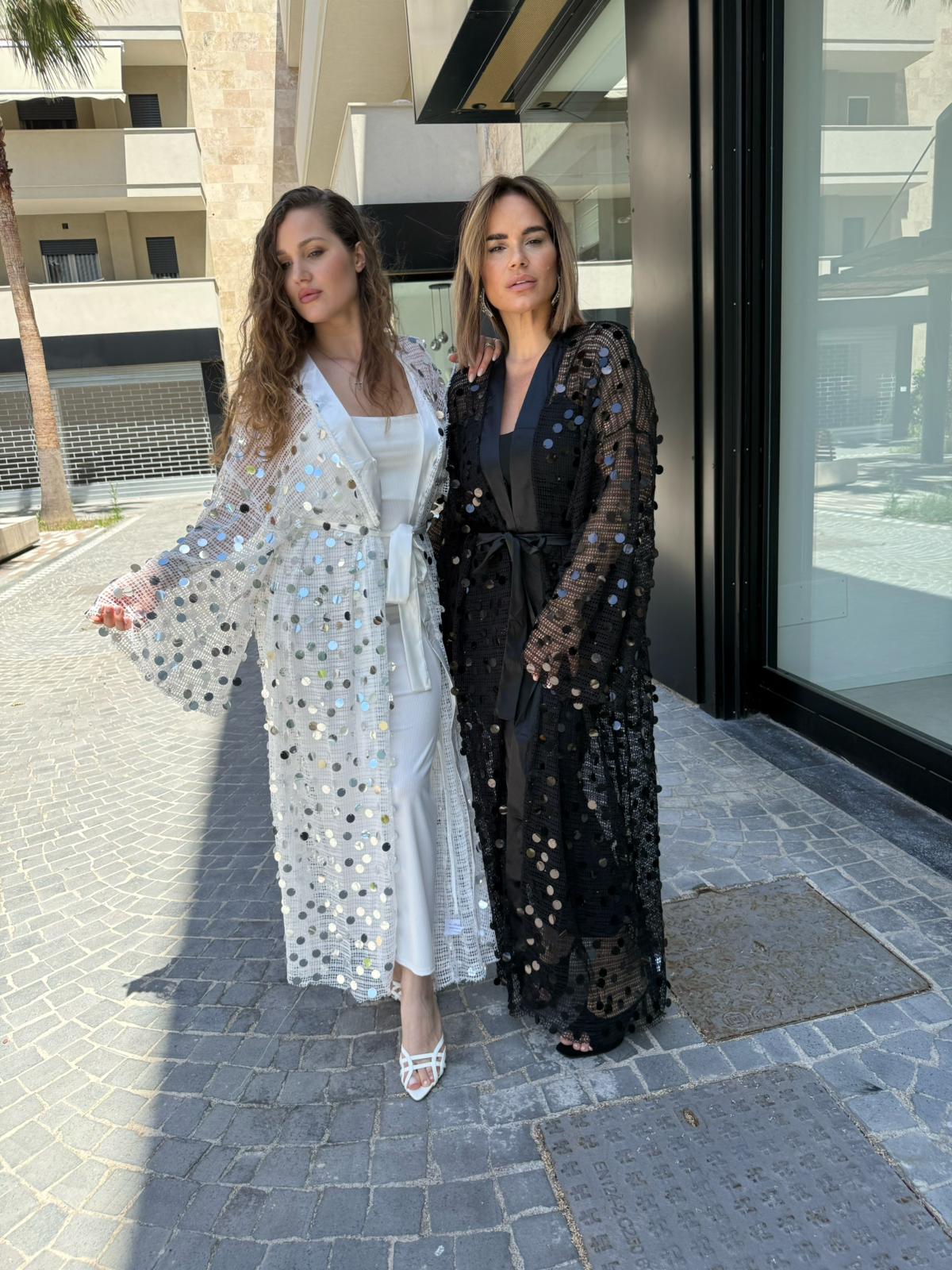 Kimono rete e paillettes