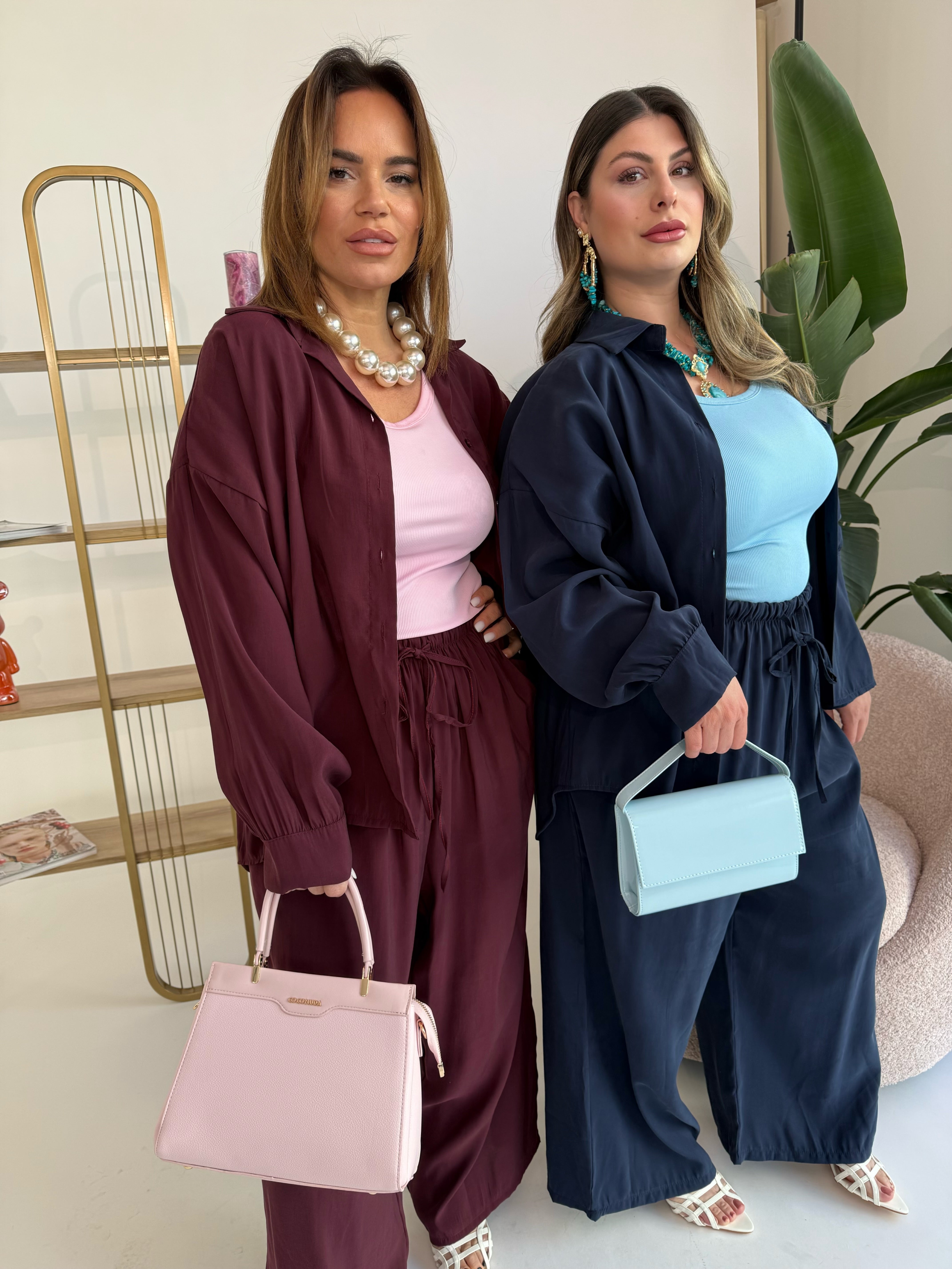 Cordset camicia e pantalone curvy