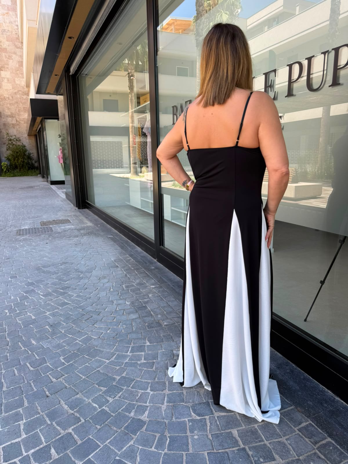 Abito bicolore Aria curvy