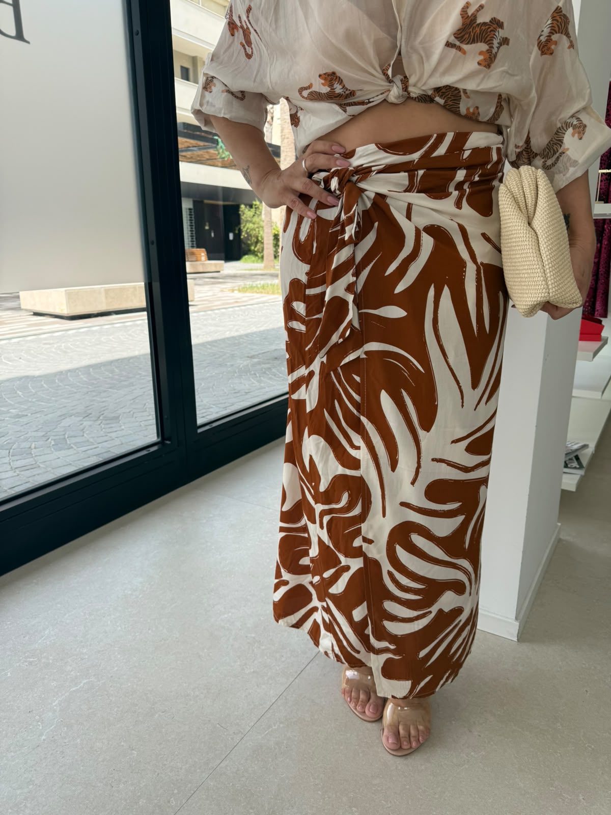 Gonna pareo Safari curvy