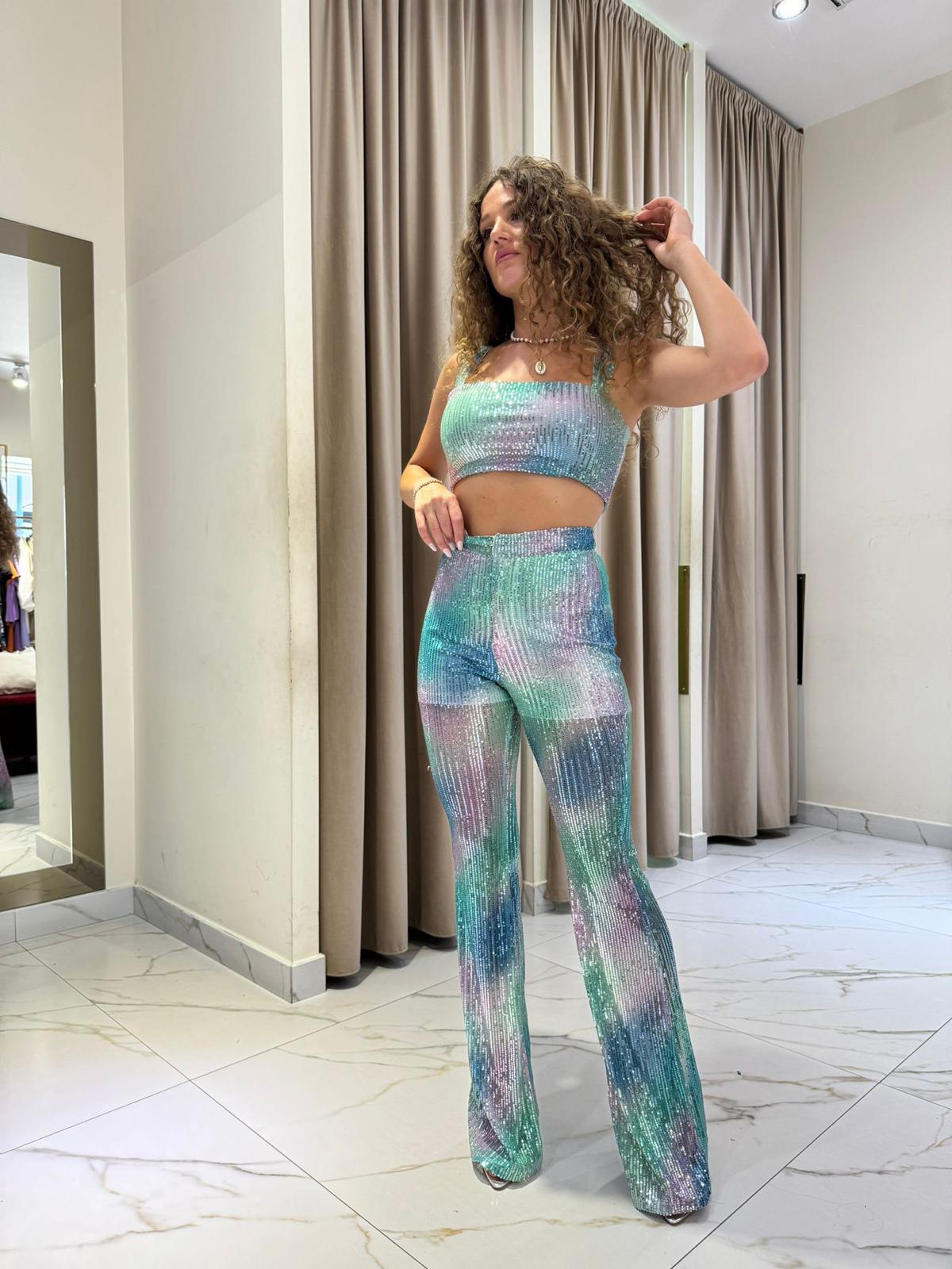 Cordset paillettes sfumato