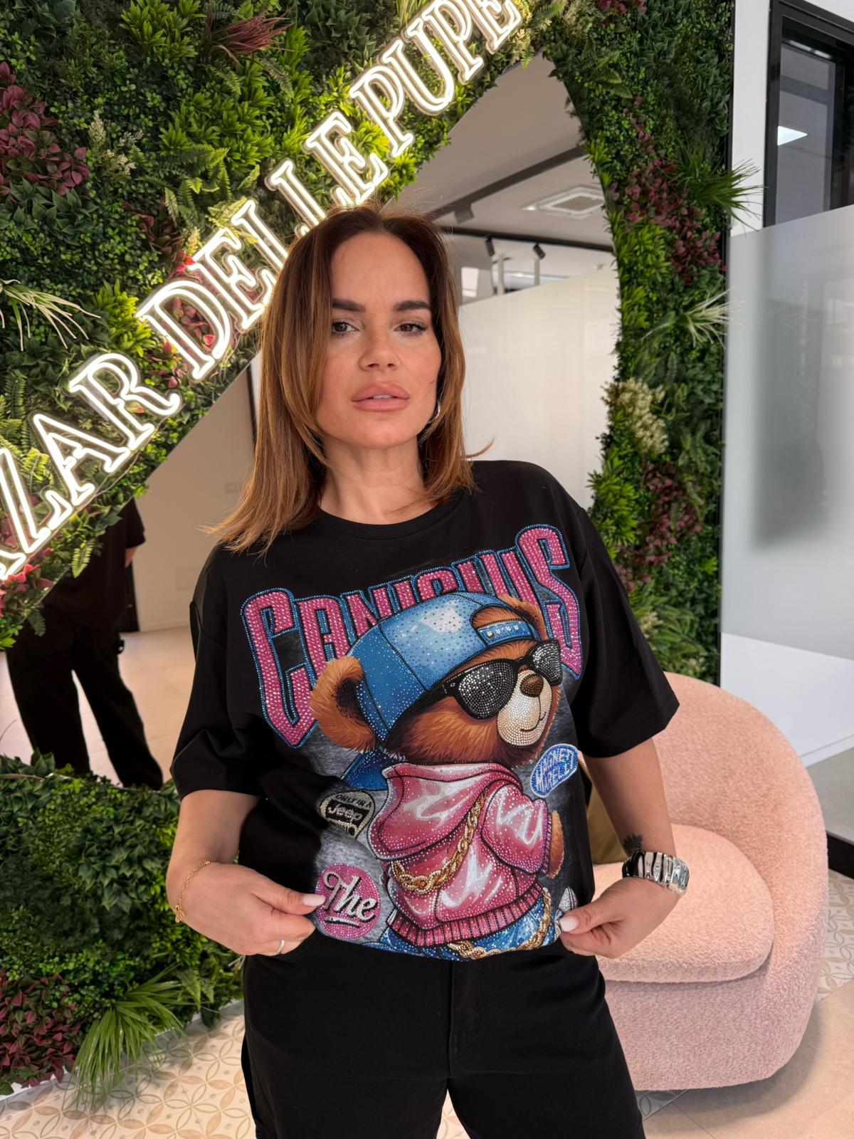 T-shirt orso strass