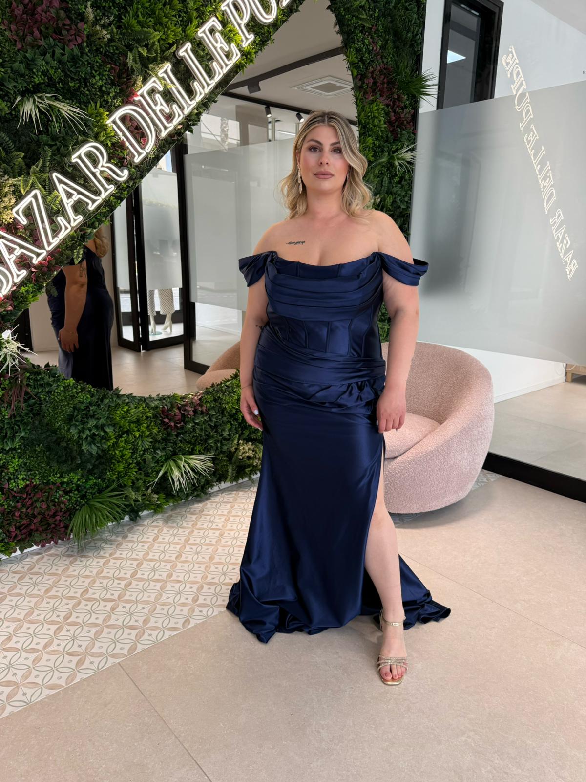 Abito cerimonia sirena curvy