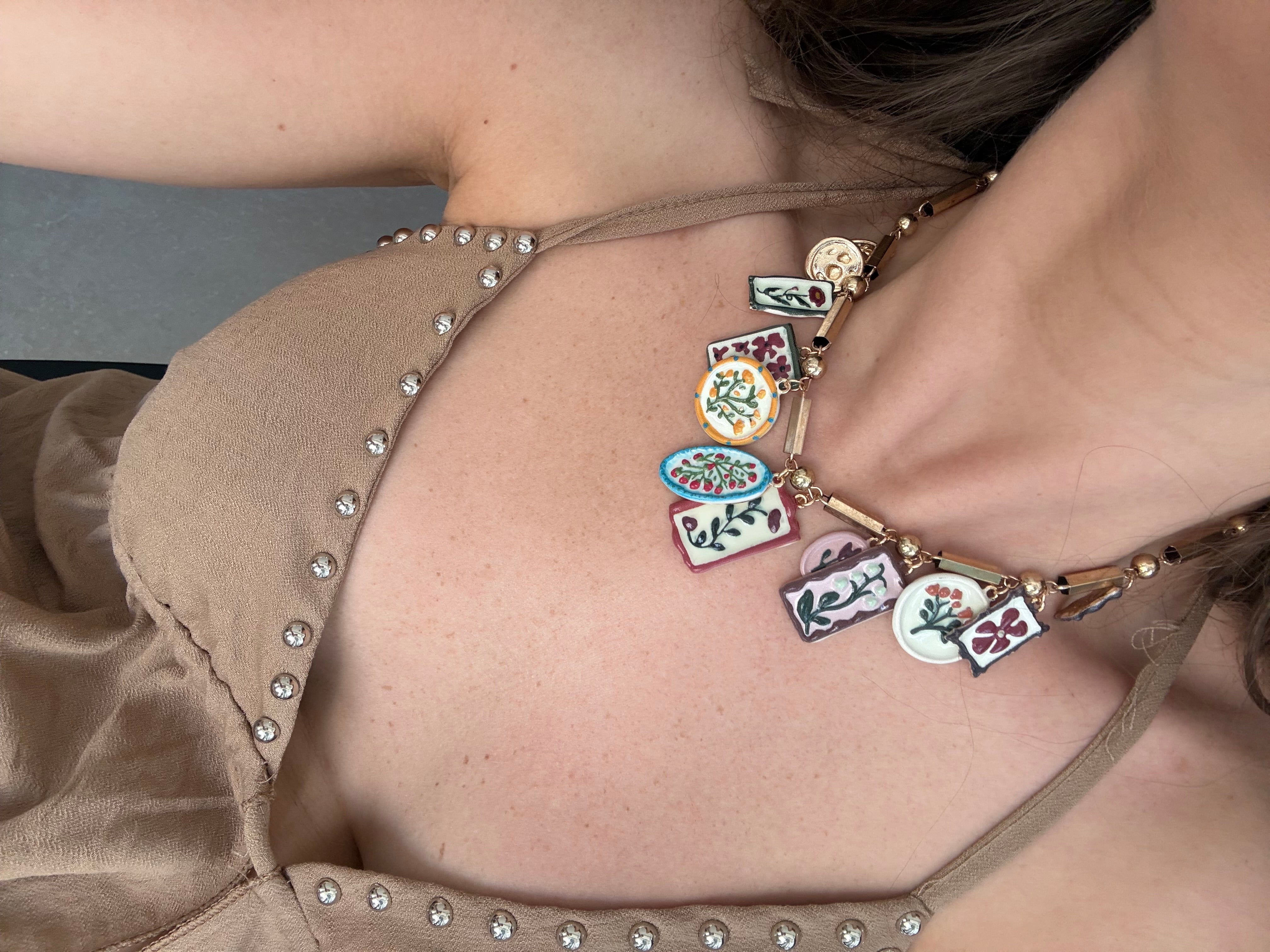Collana mix pendente