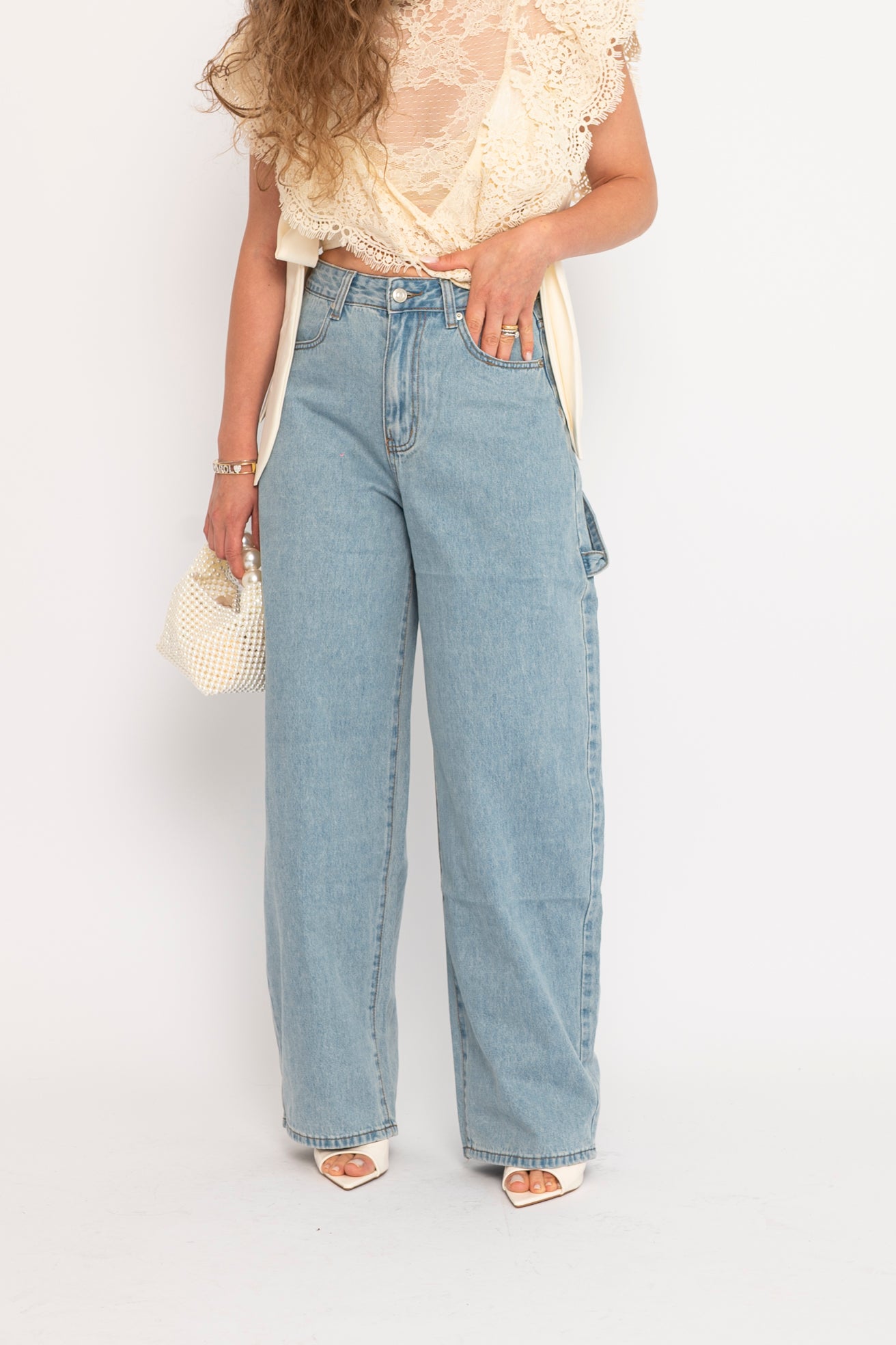Jeans tasca cuore