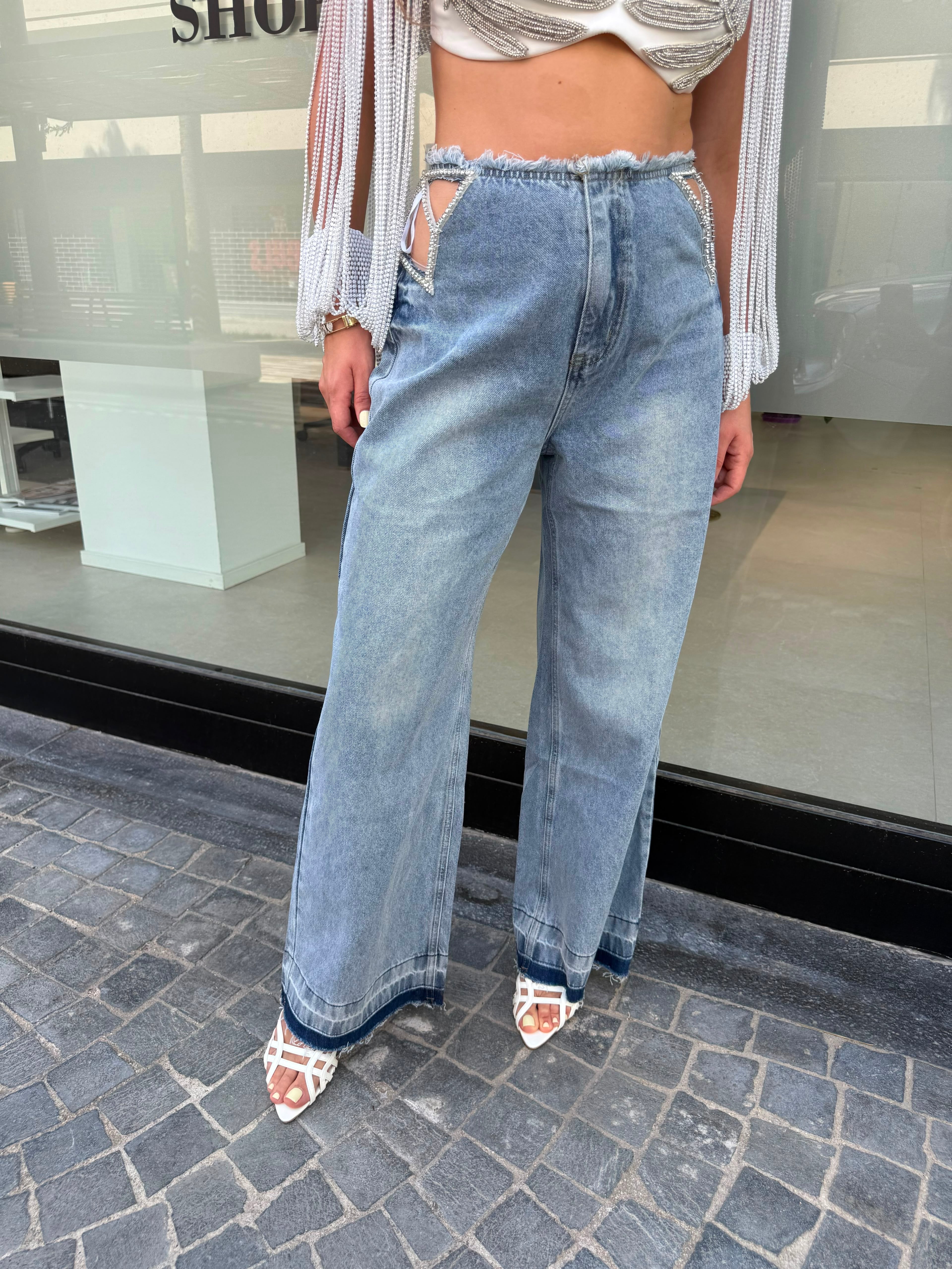 Jeans stella strass