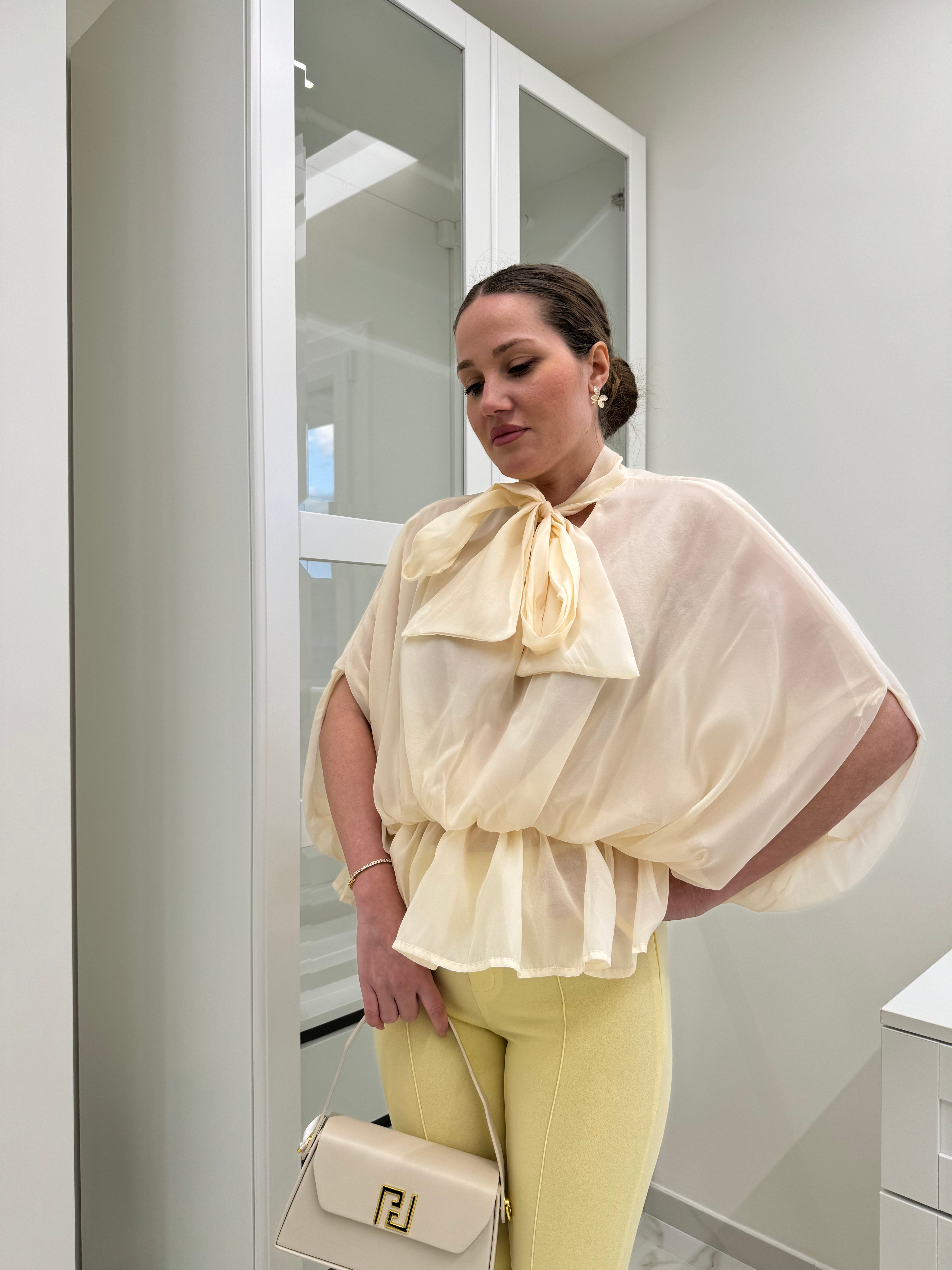 Camicia con elastico in vita