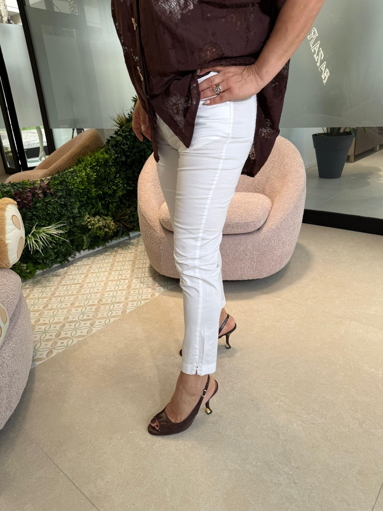 Jeans skinny white