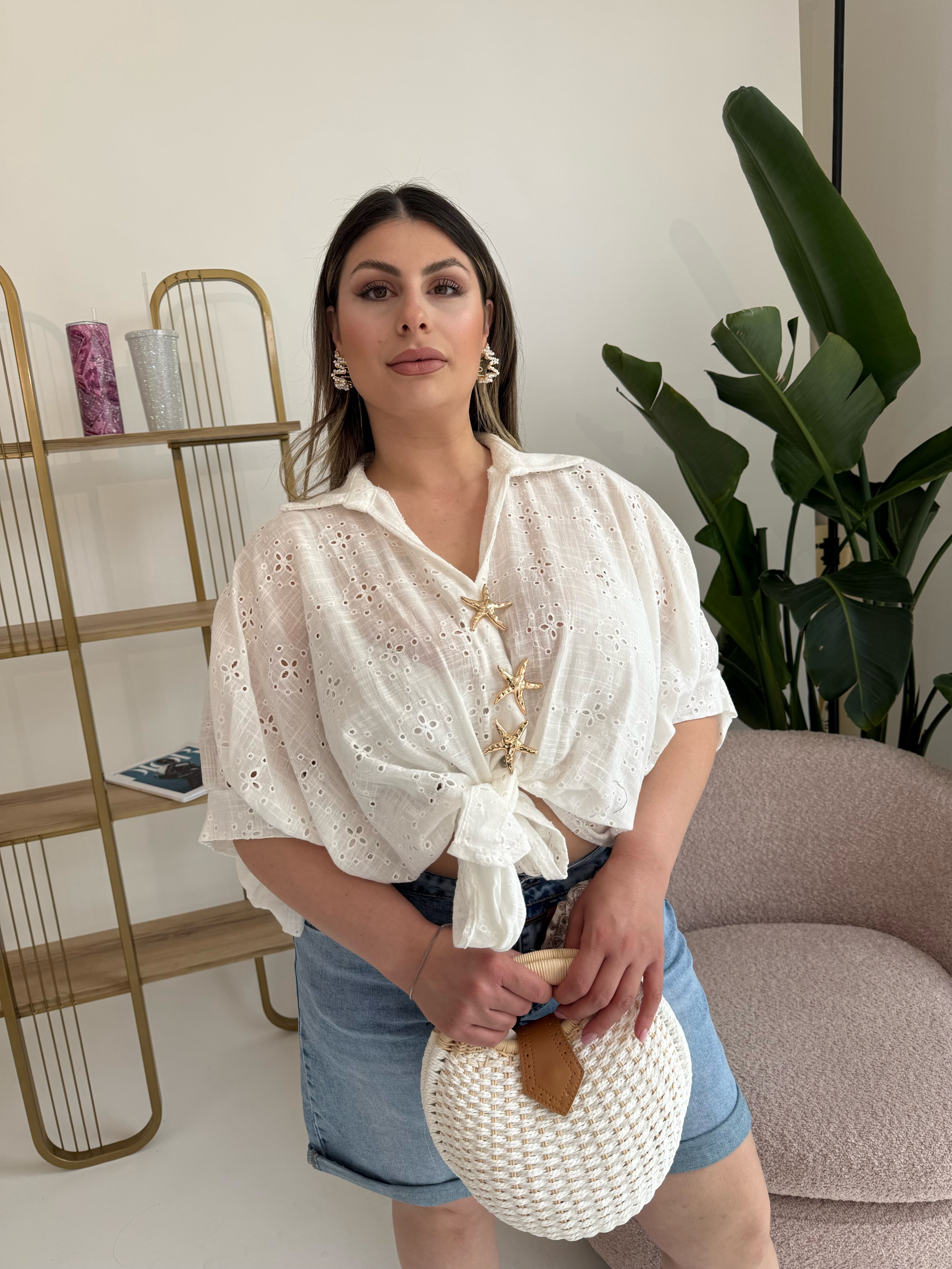 Camicia San gallo stella curvy