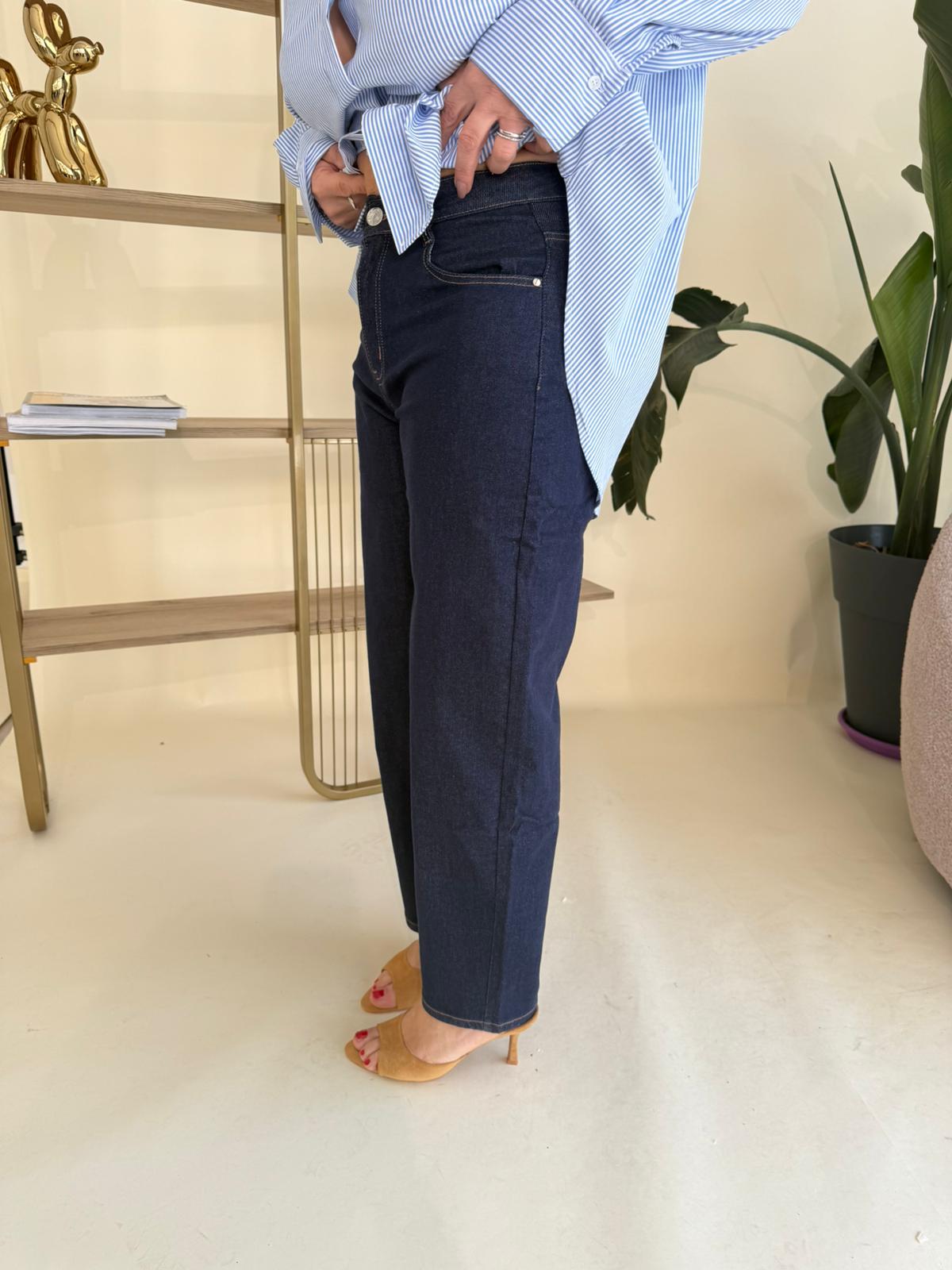 Jeans ballon scuro curvy