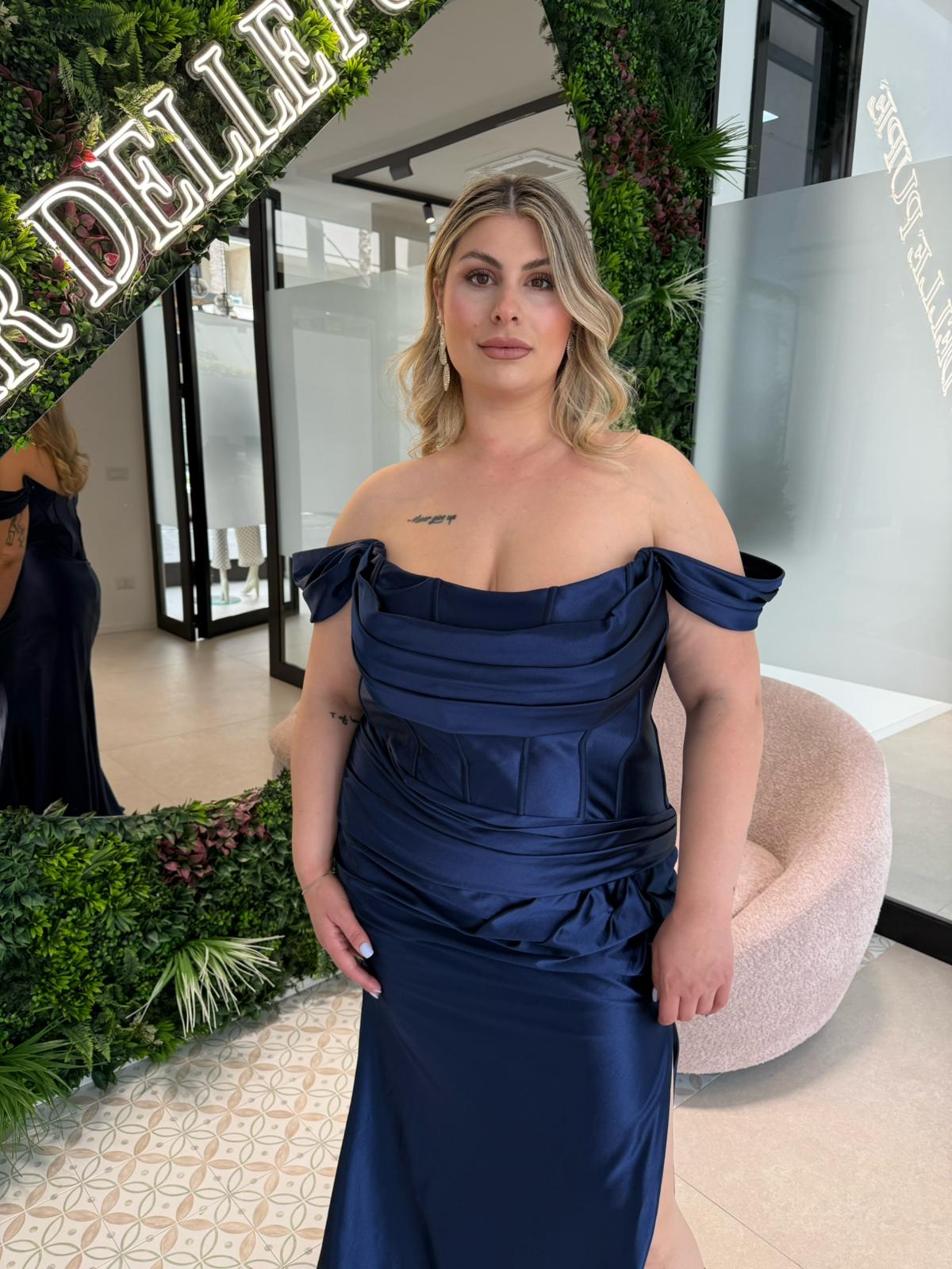Abito cerimonia sirena curvy