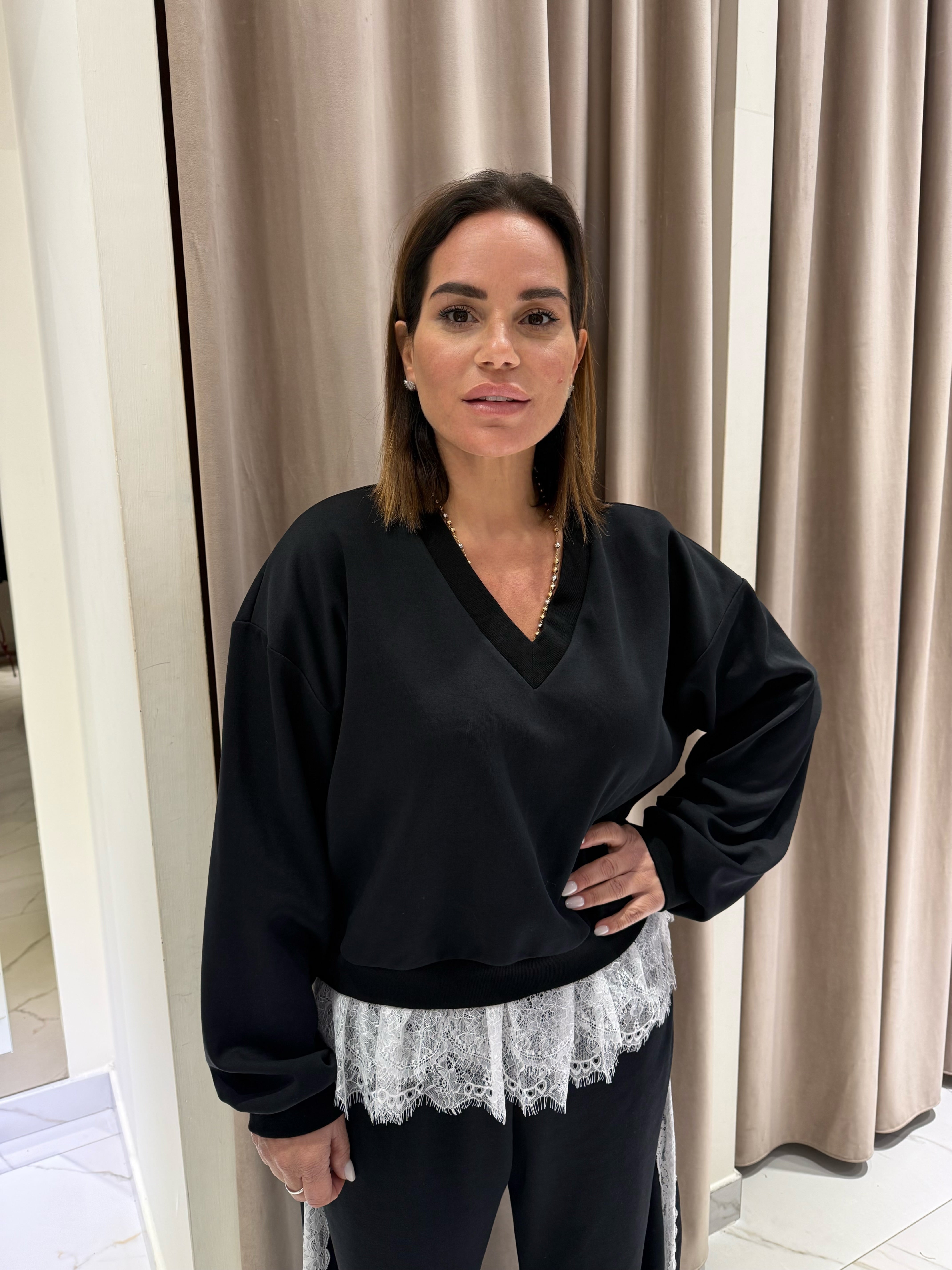 Cordset tuta in pizzo Lumina