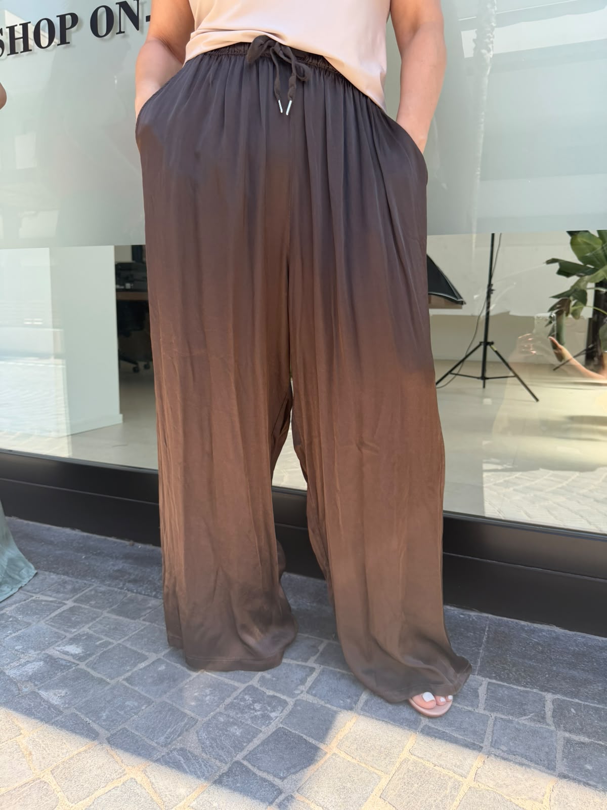 Pantalone satin curvy