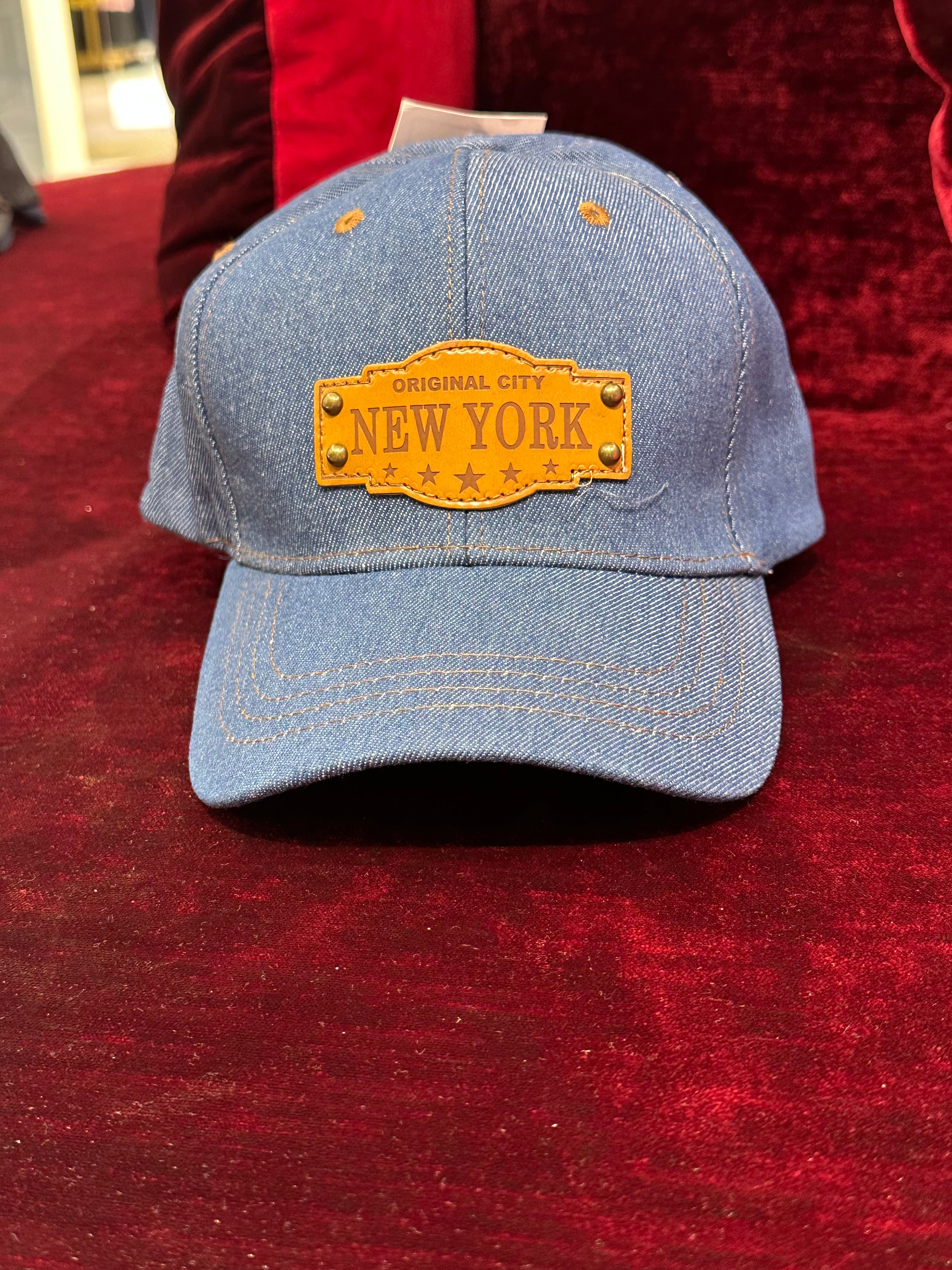 Berretto New York denim