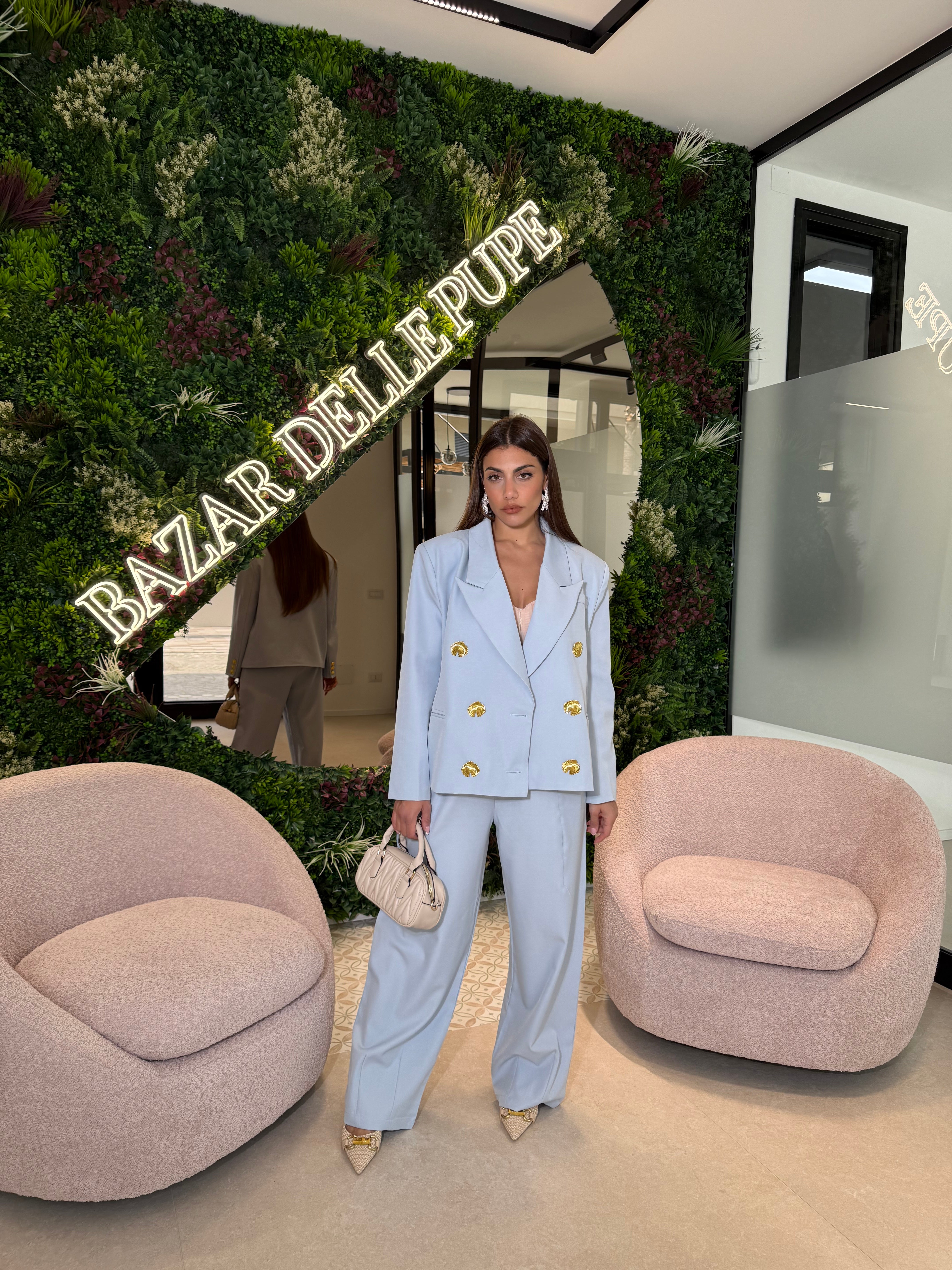 Tailleur bottoni big gold