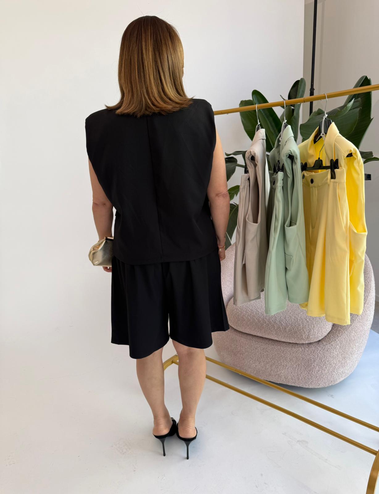 Cordset bermuda e gilet curvy