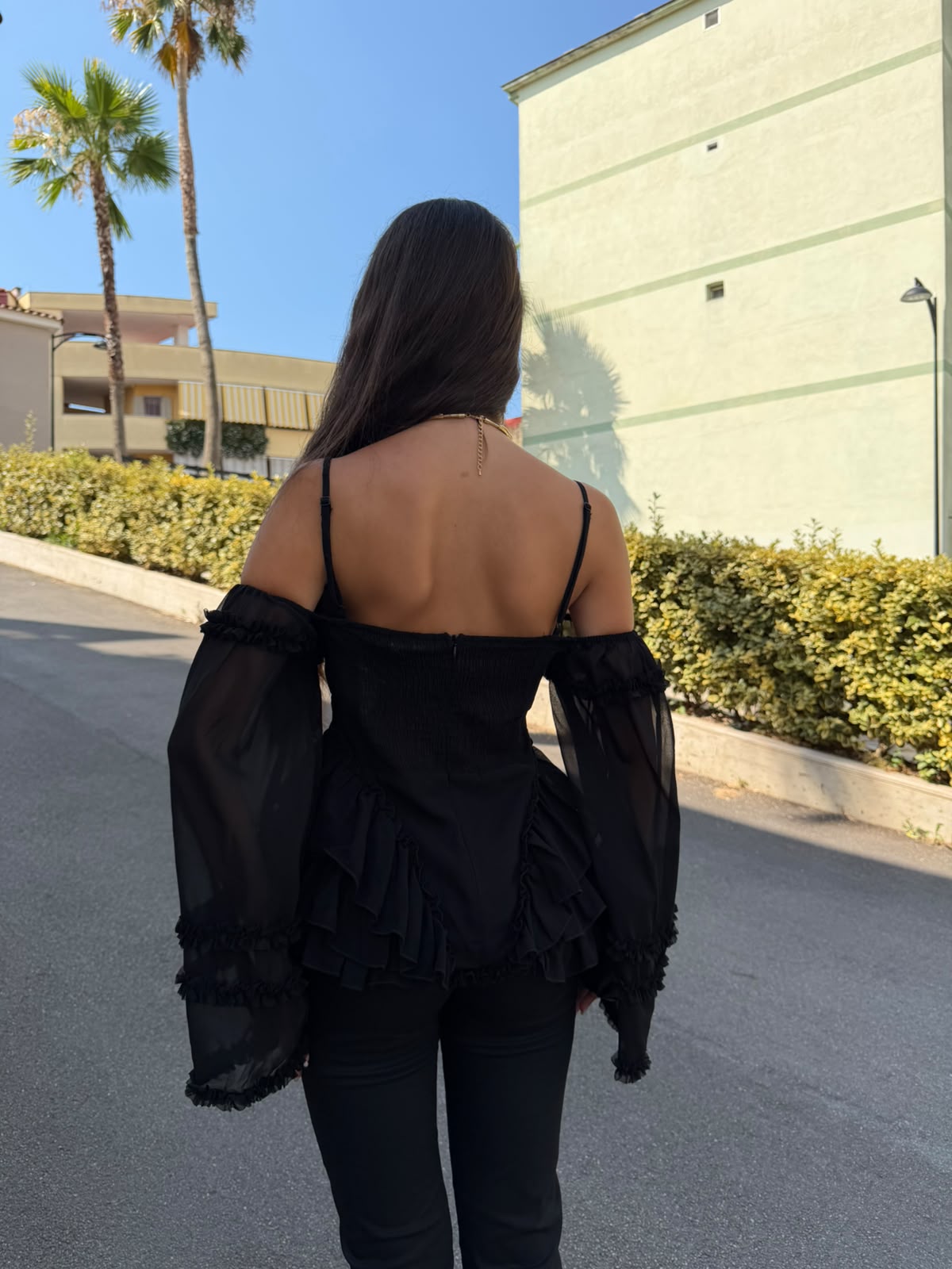 Corsetto camicia velata