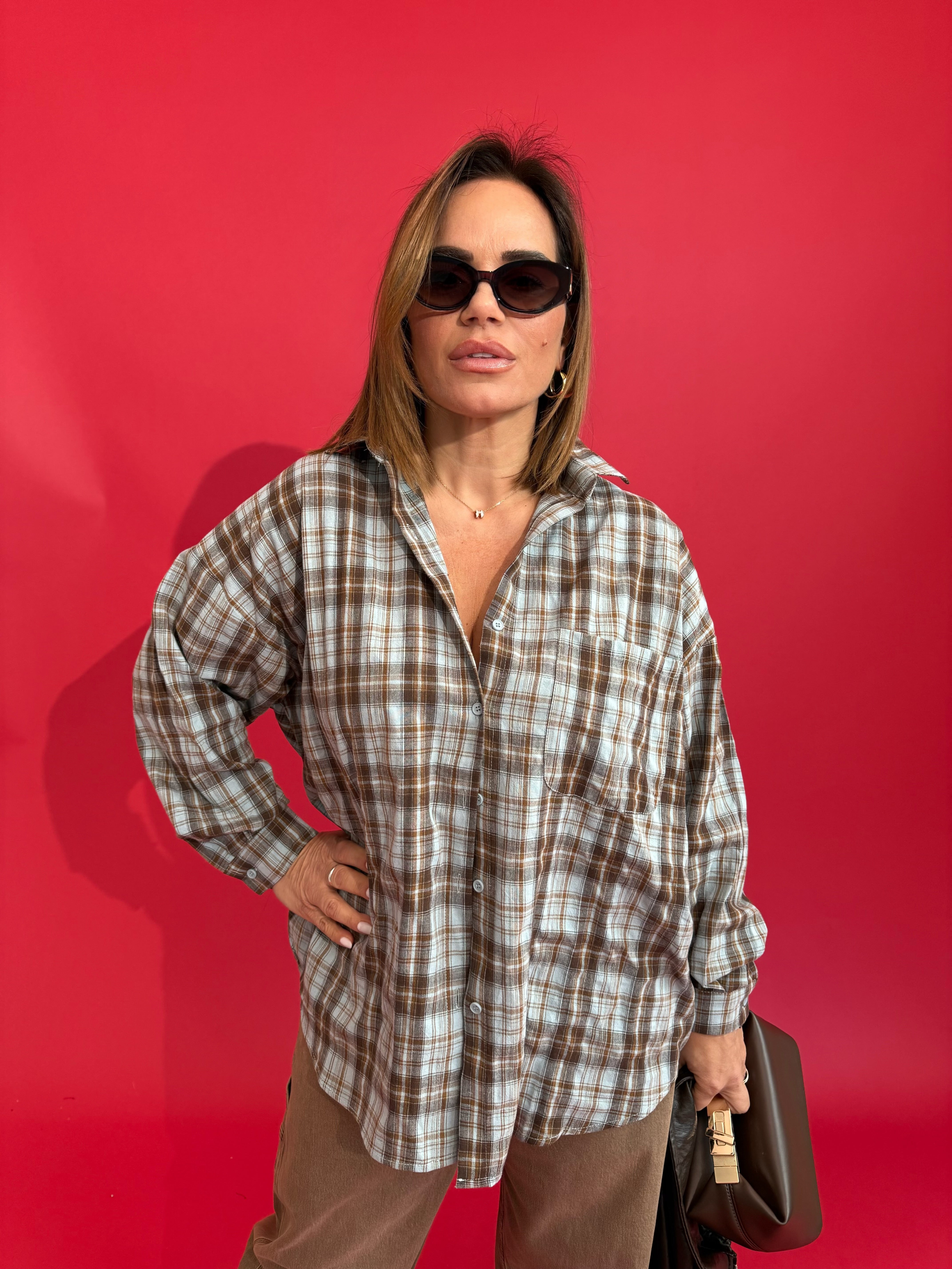 Camicia quadroni Sky