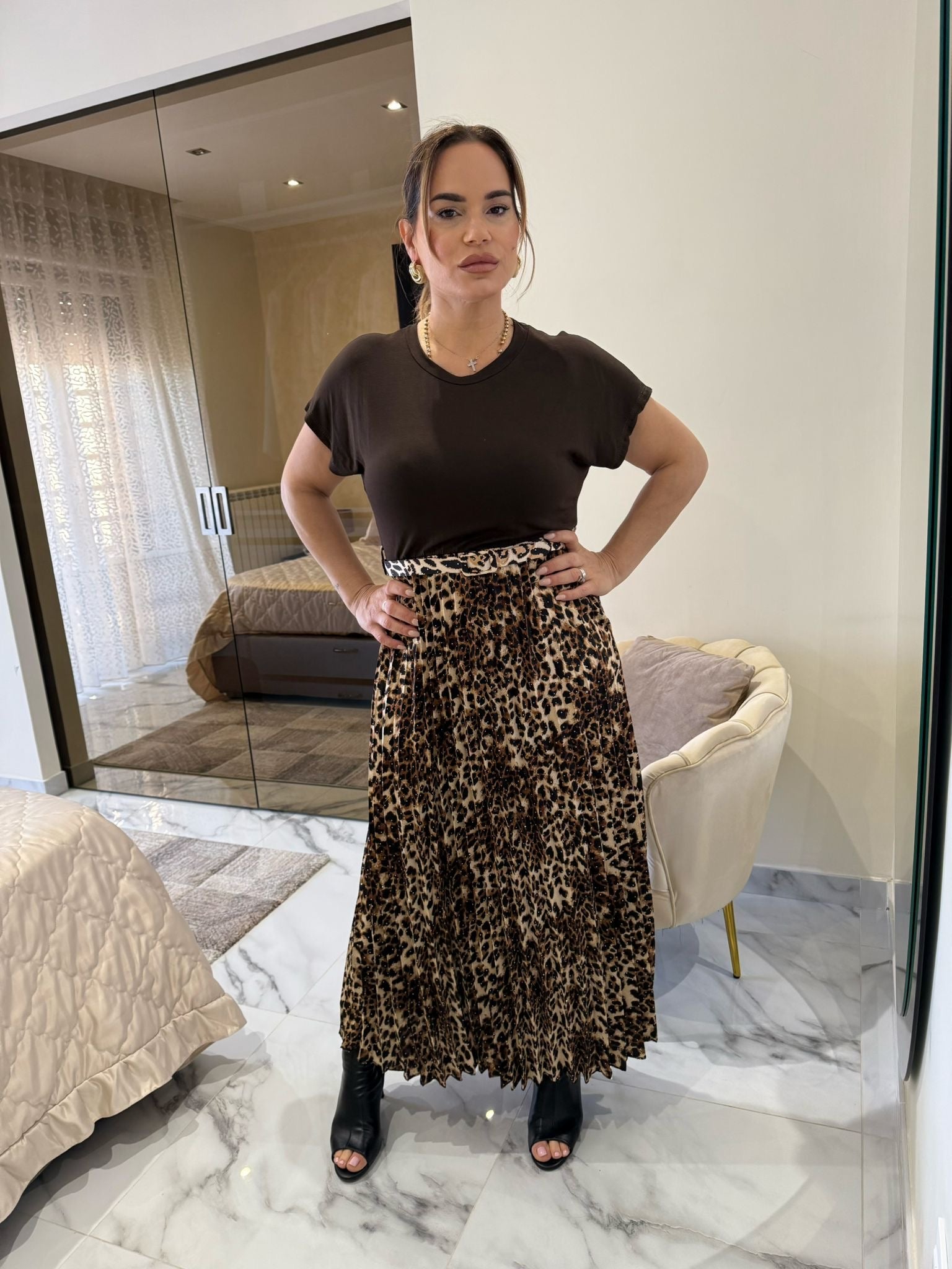 Abito Karmen animalier