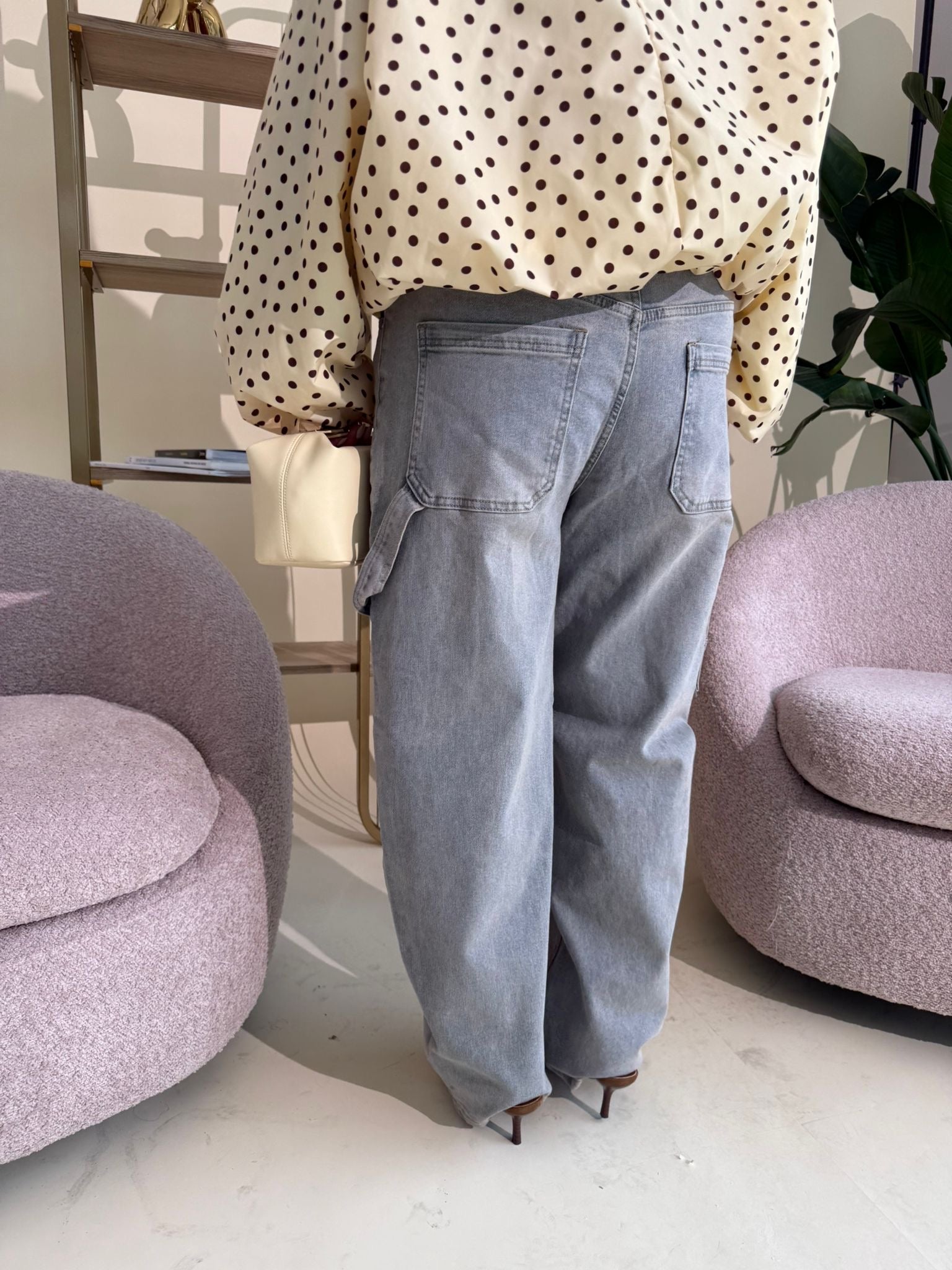 Jeans ballon sabbiato curvy