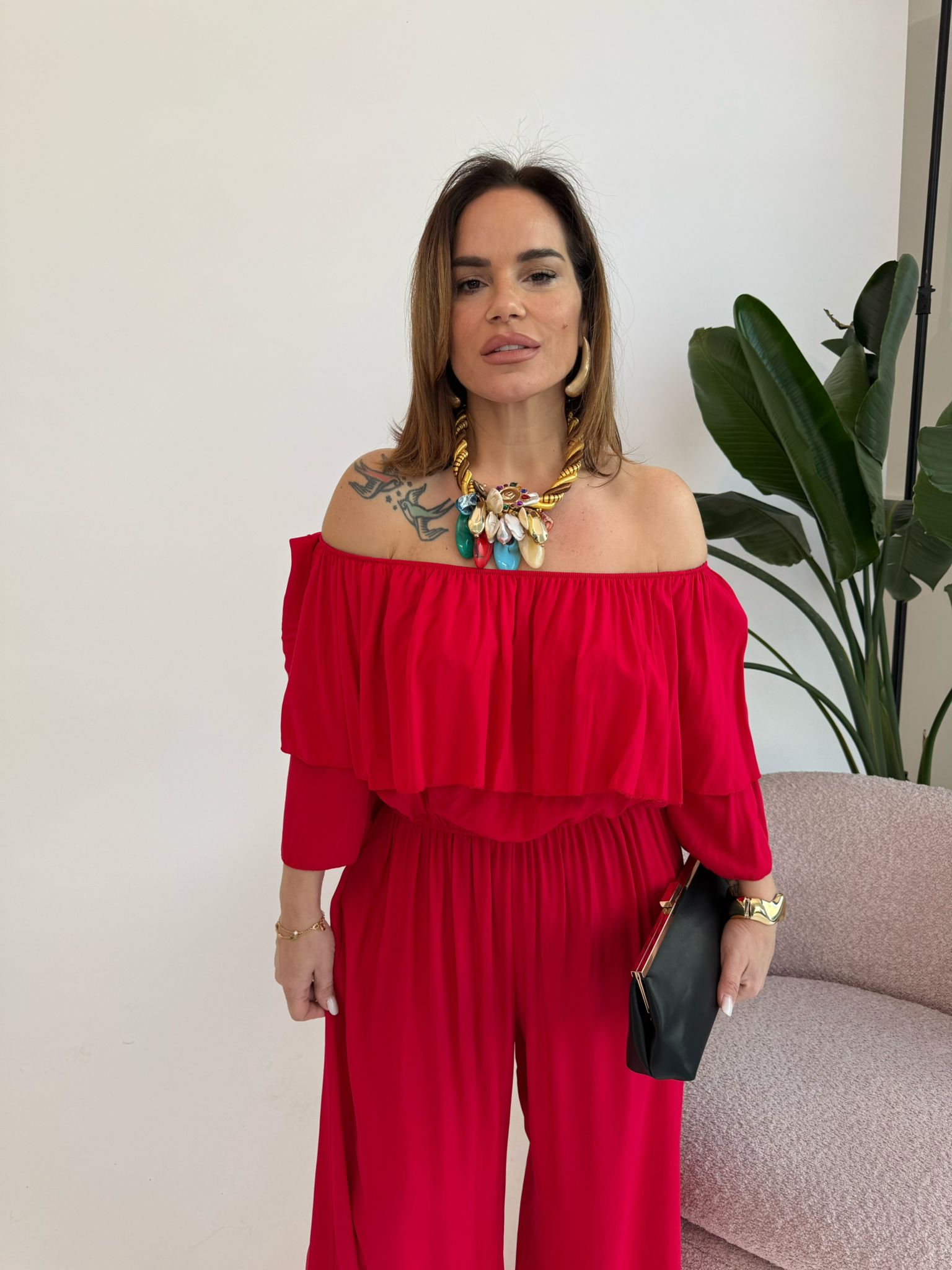 Cordset pantalone e top lino curvy