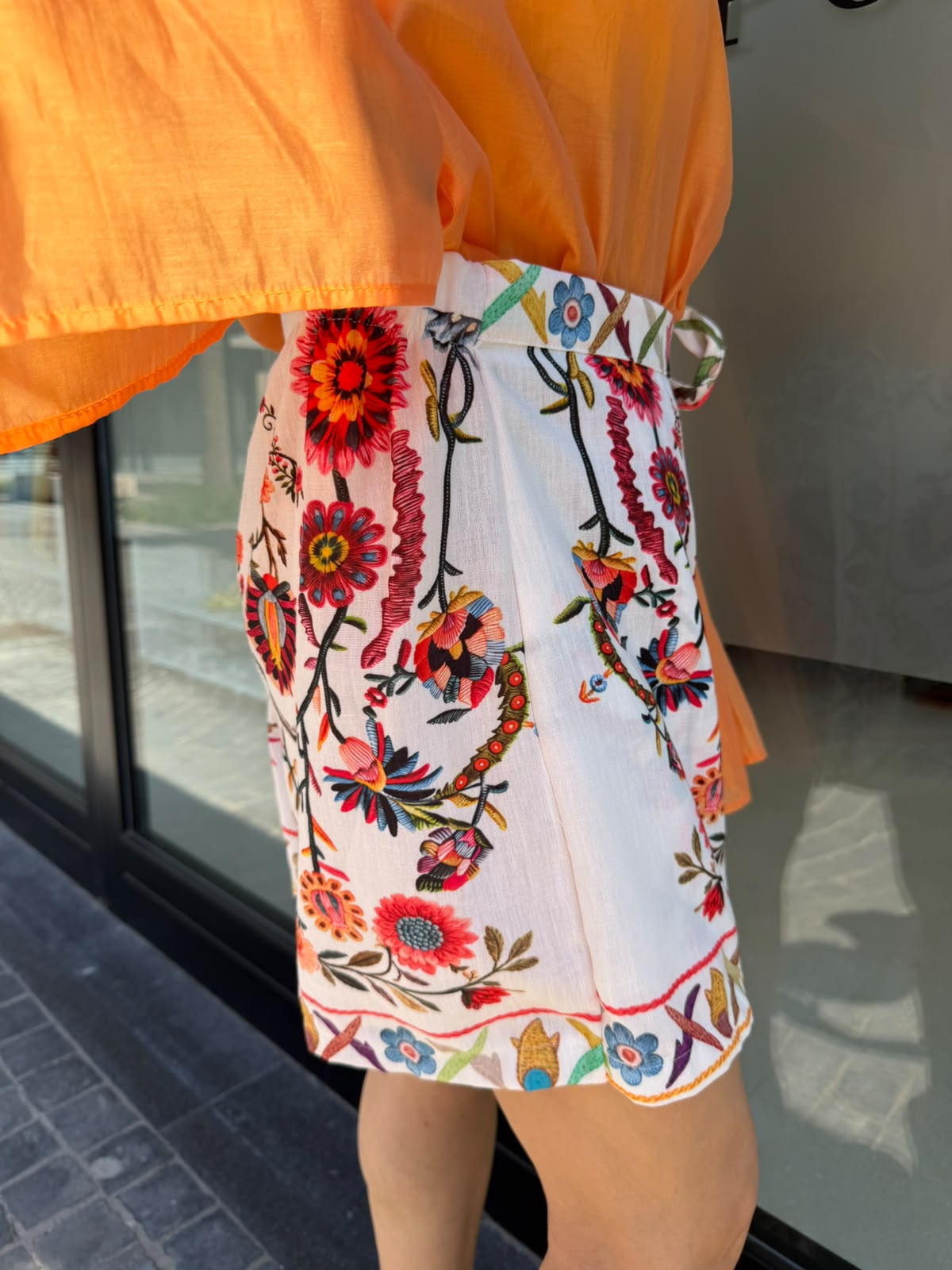 Pantagonna fiori curvy