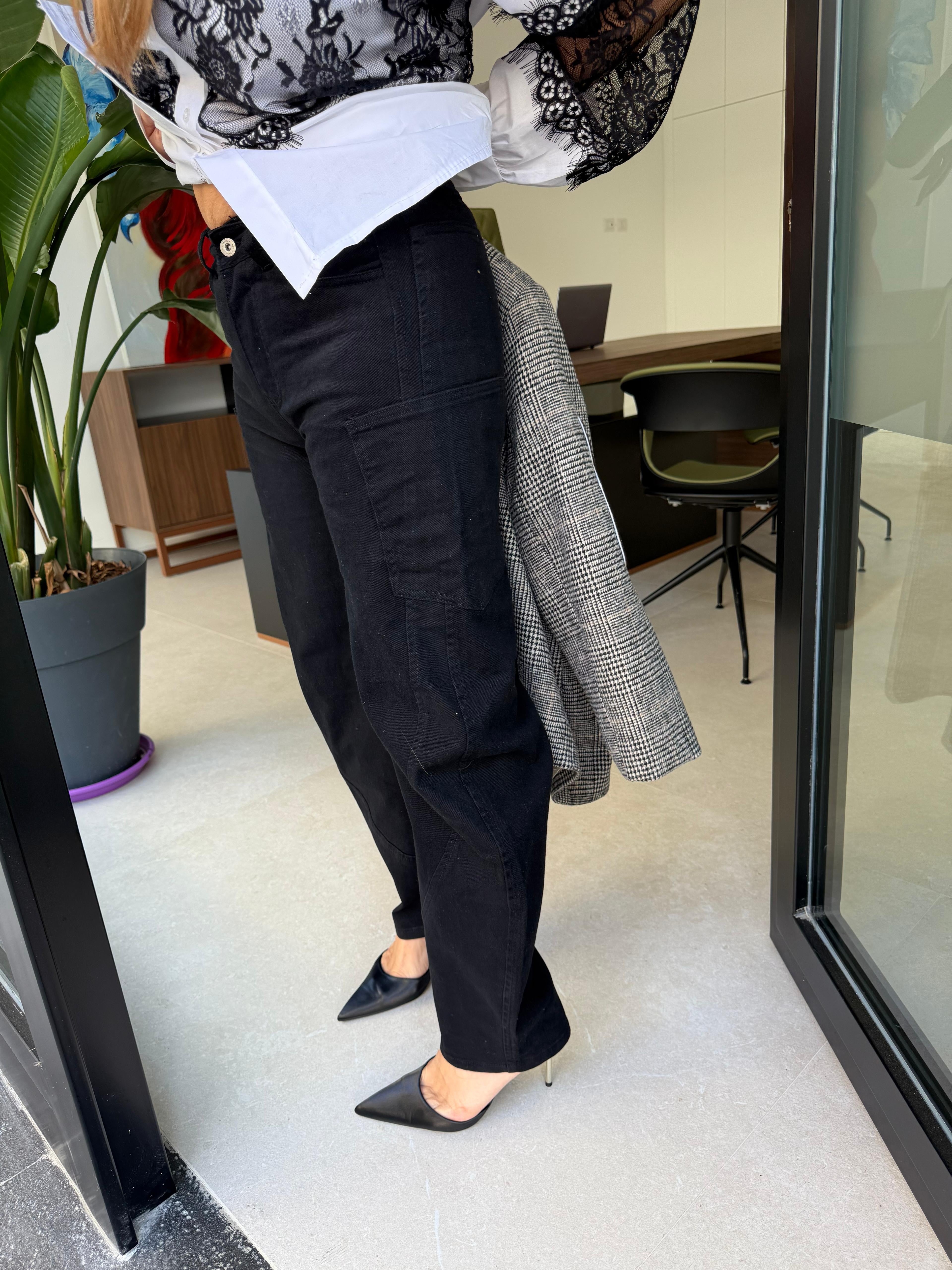 Jeans ballon cargo curvy