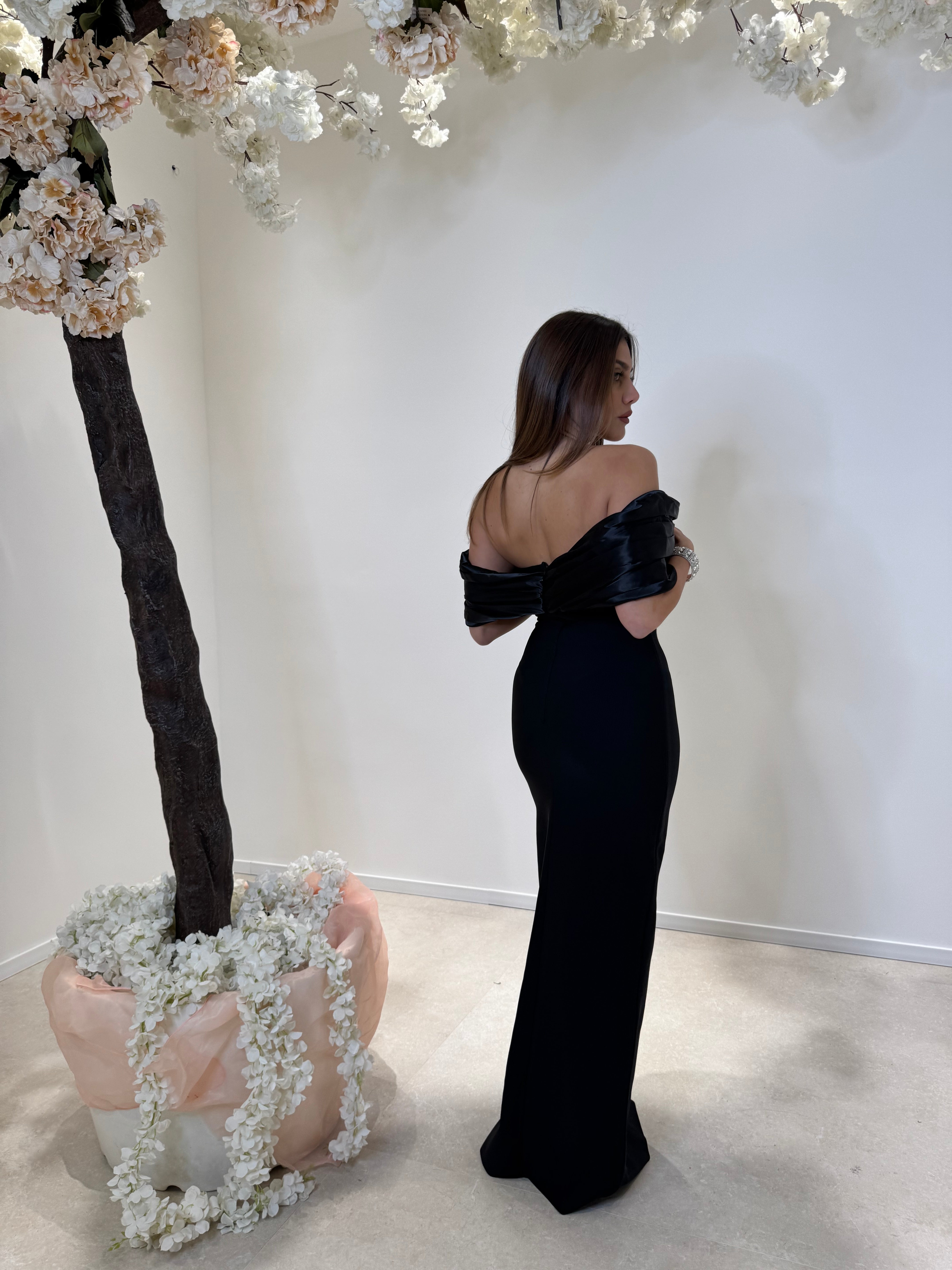 Abito bandage scollo a barca