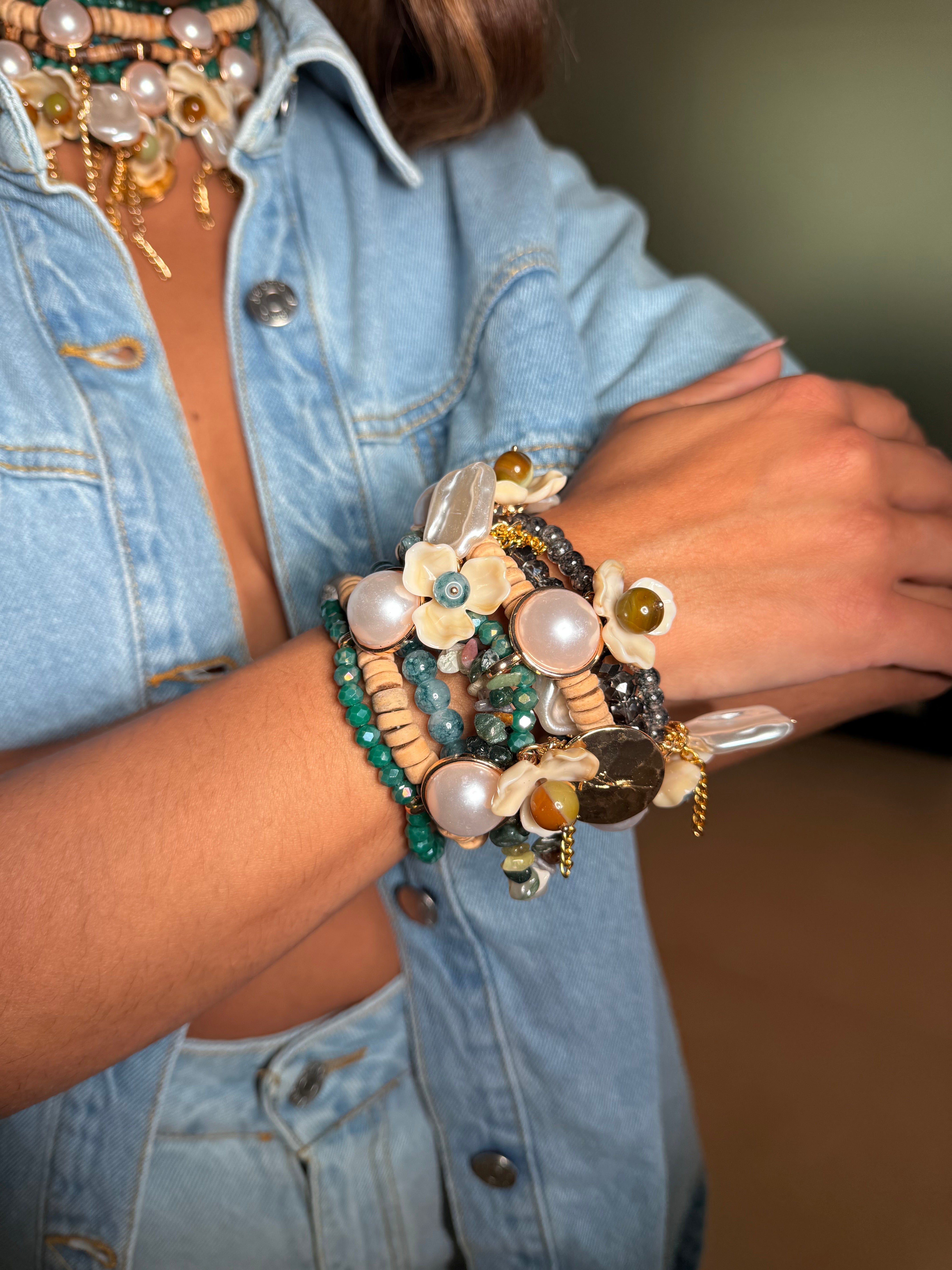 Bracciale pietre smeraldo