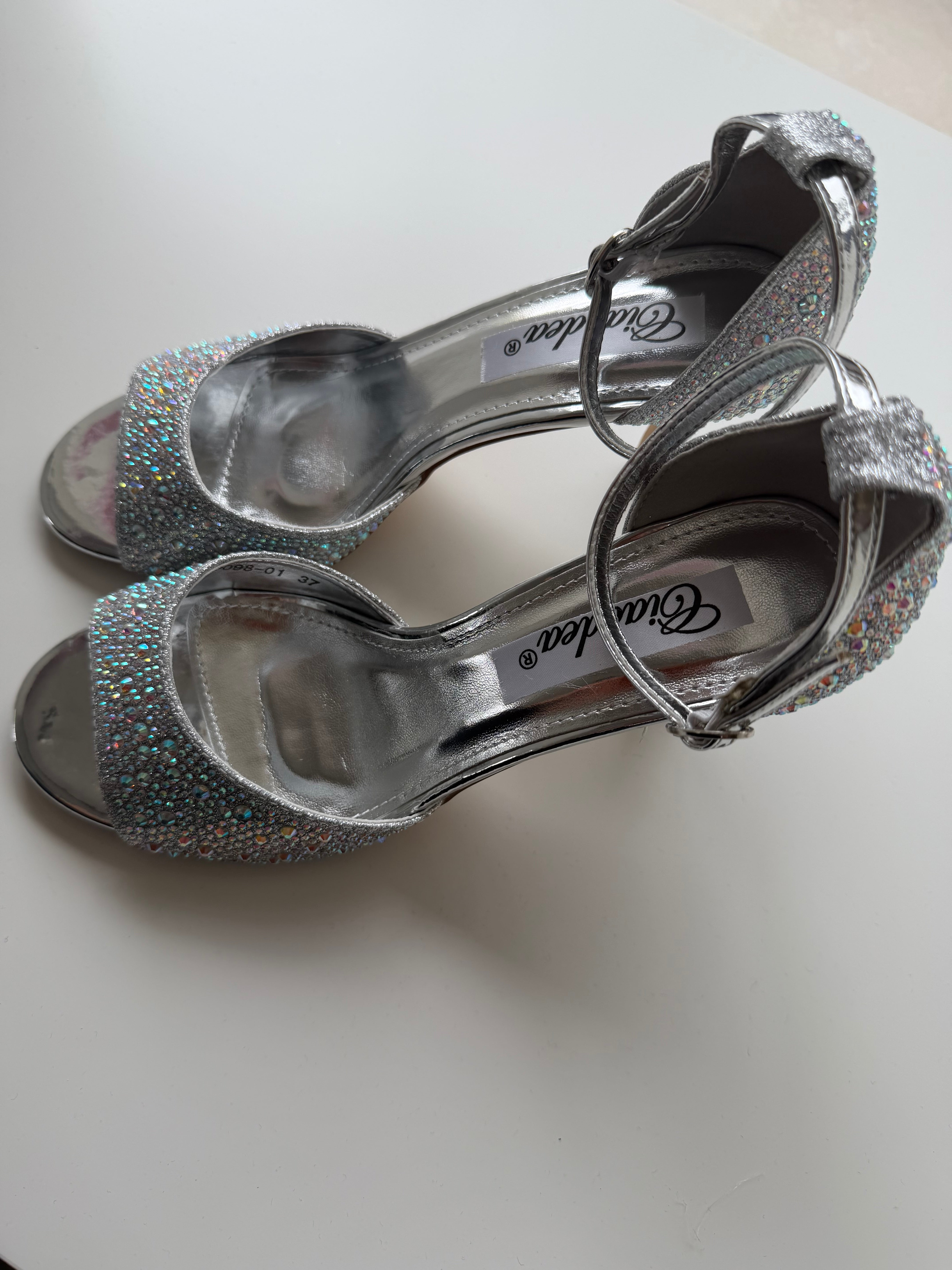 Sandali strass multicolor