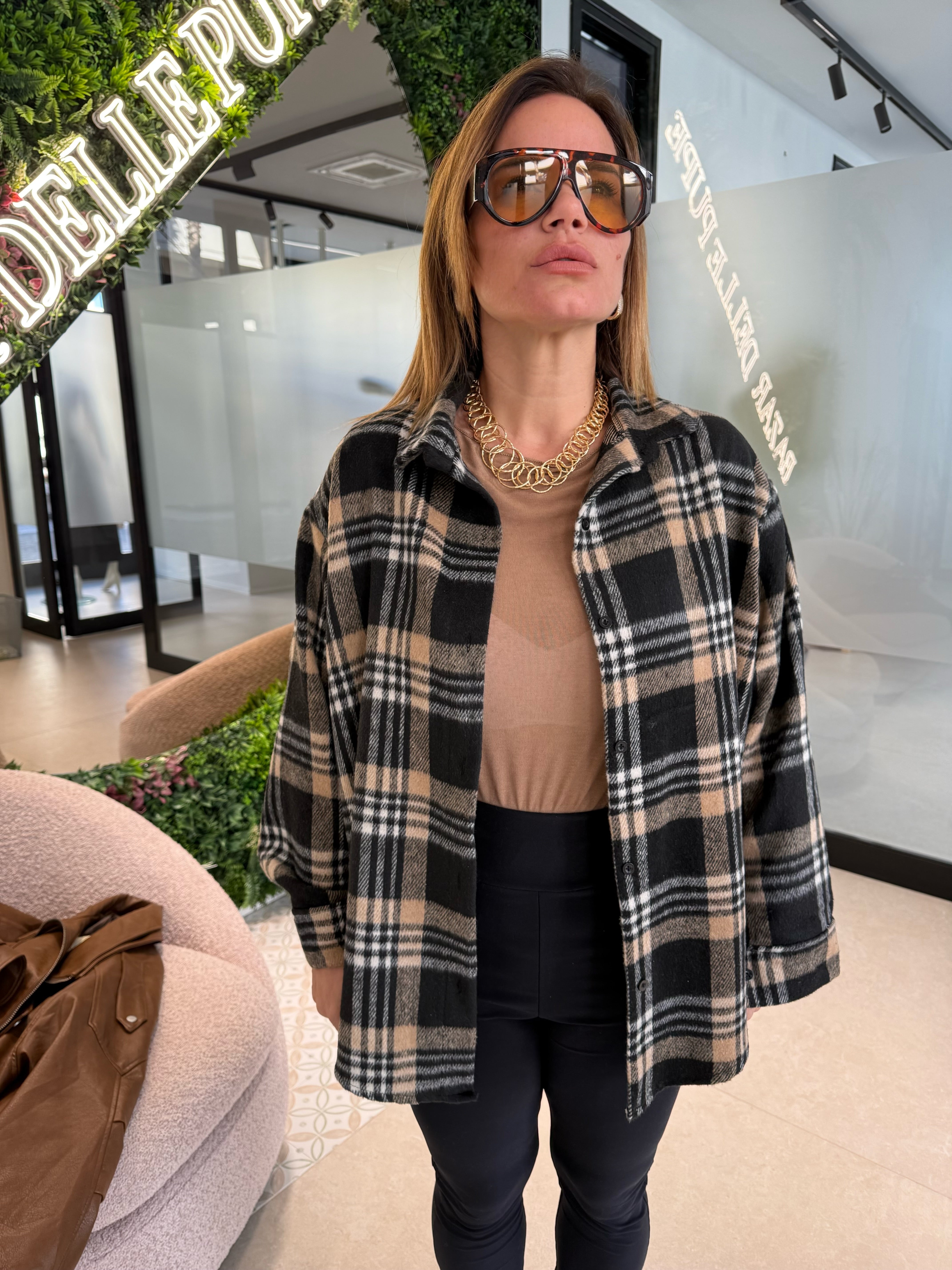 Camicia quadri curvy