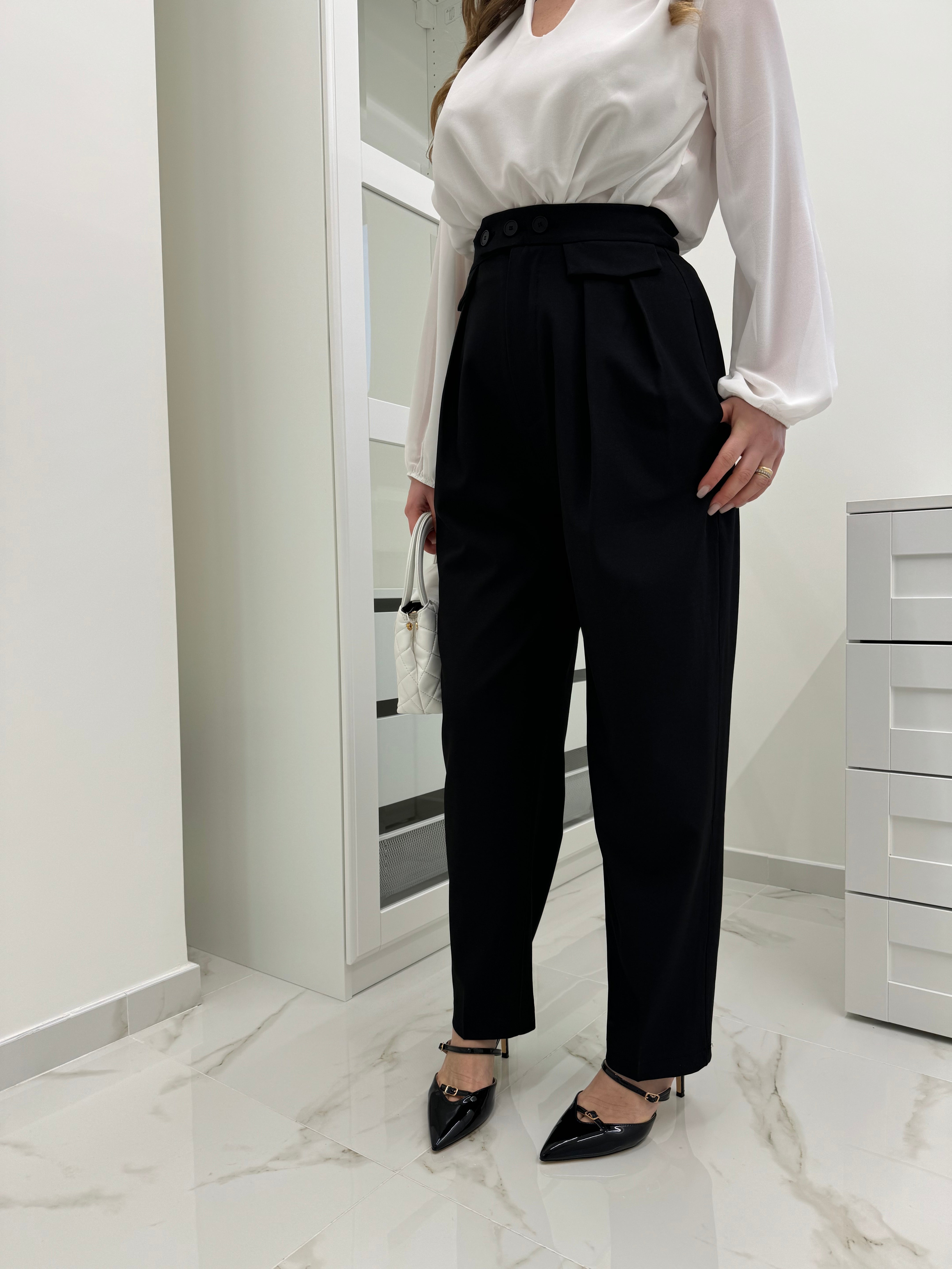 Pantalone gamba dritta