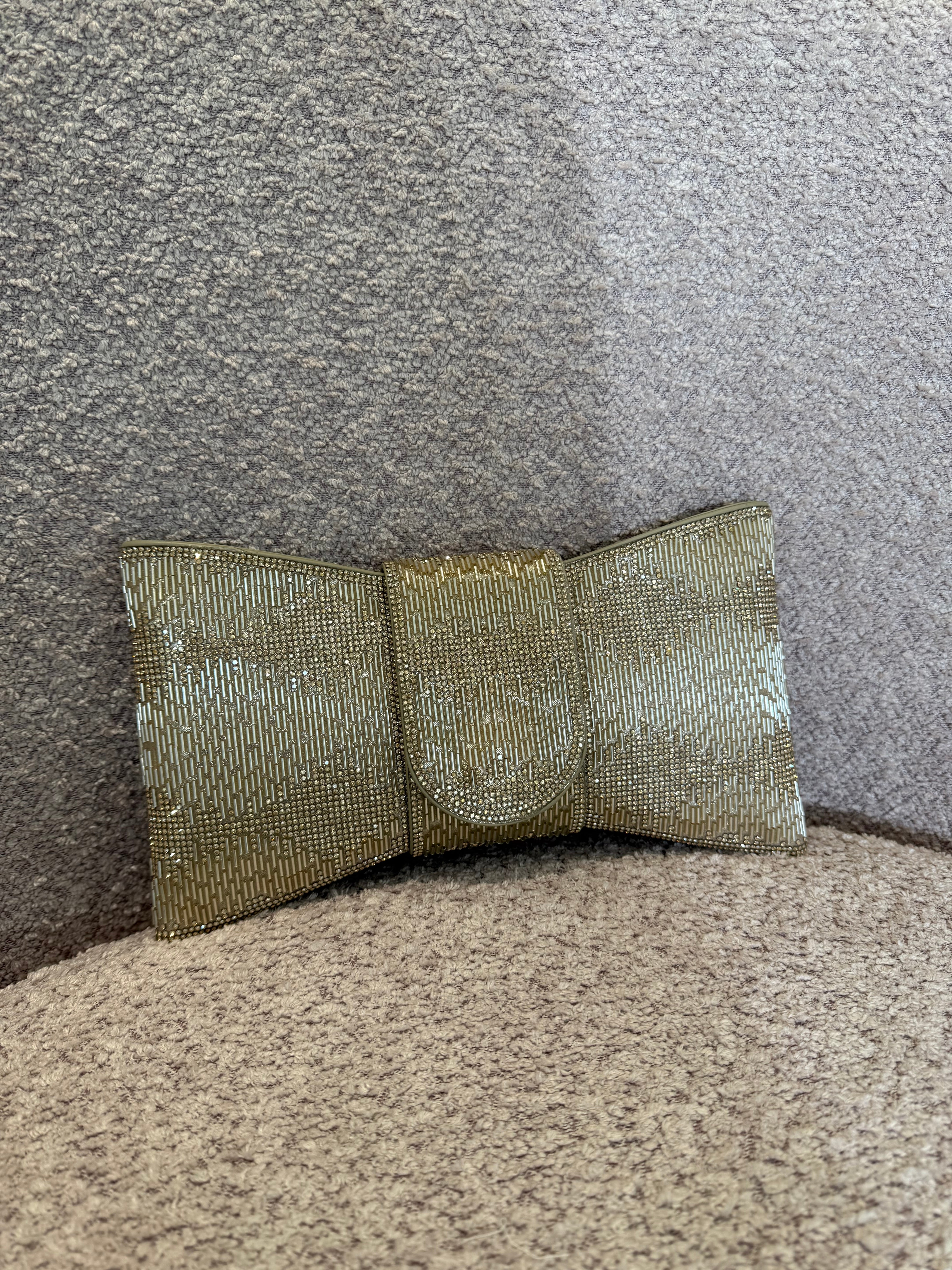 Borsa fiocco con strass