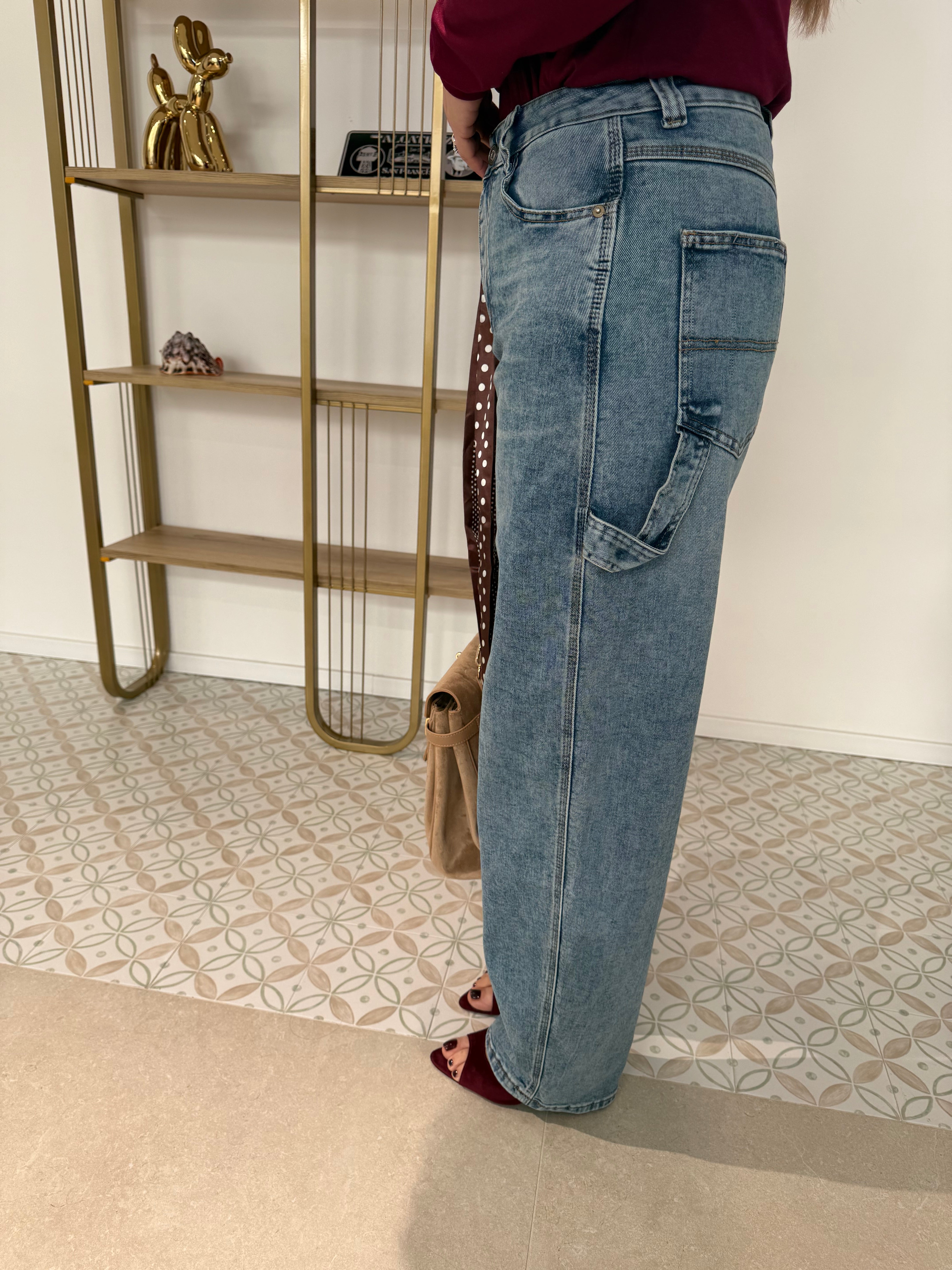 Jeans chiaro ballon curvy