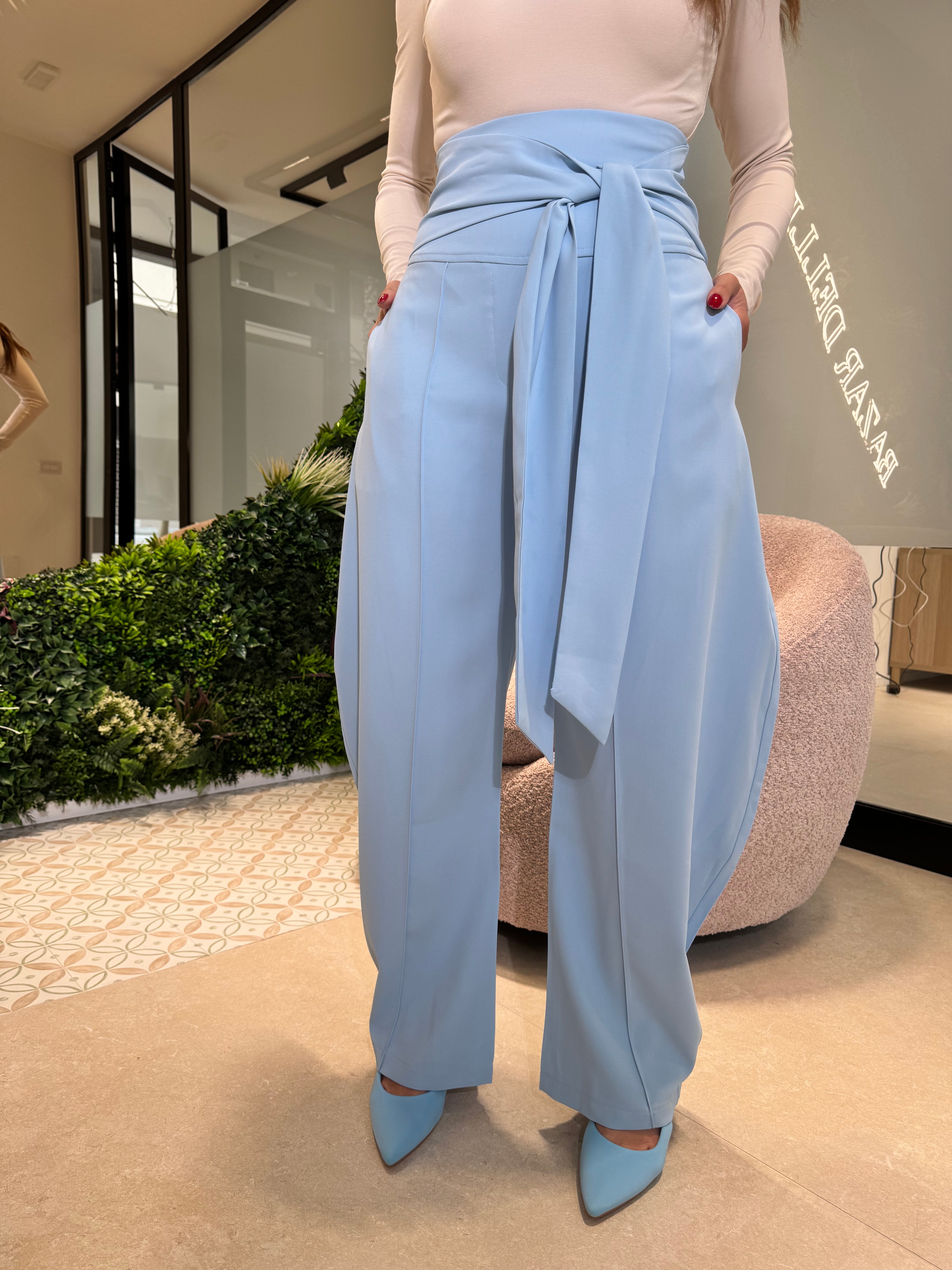 Pantalone ballon fiocco